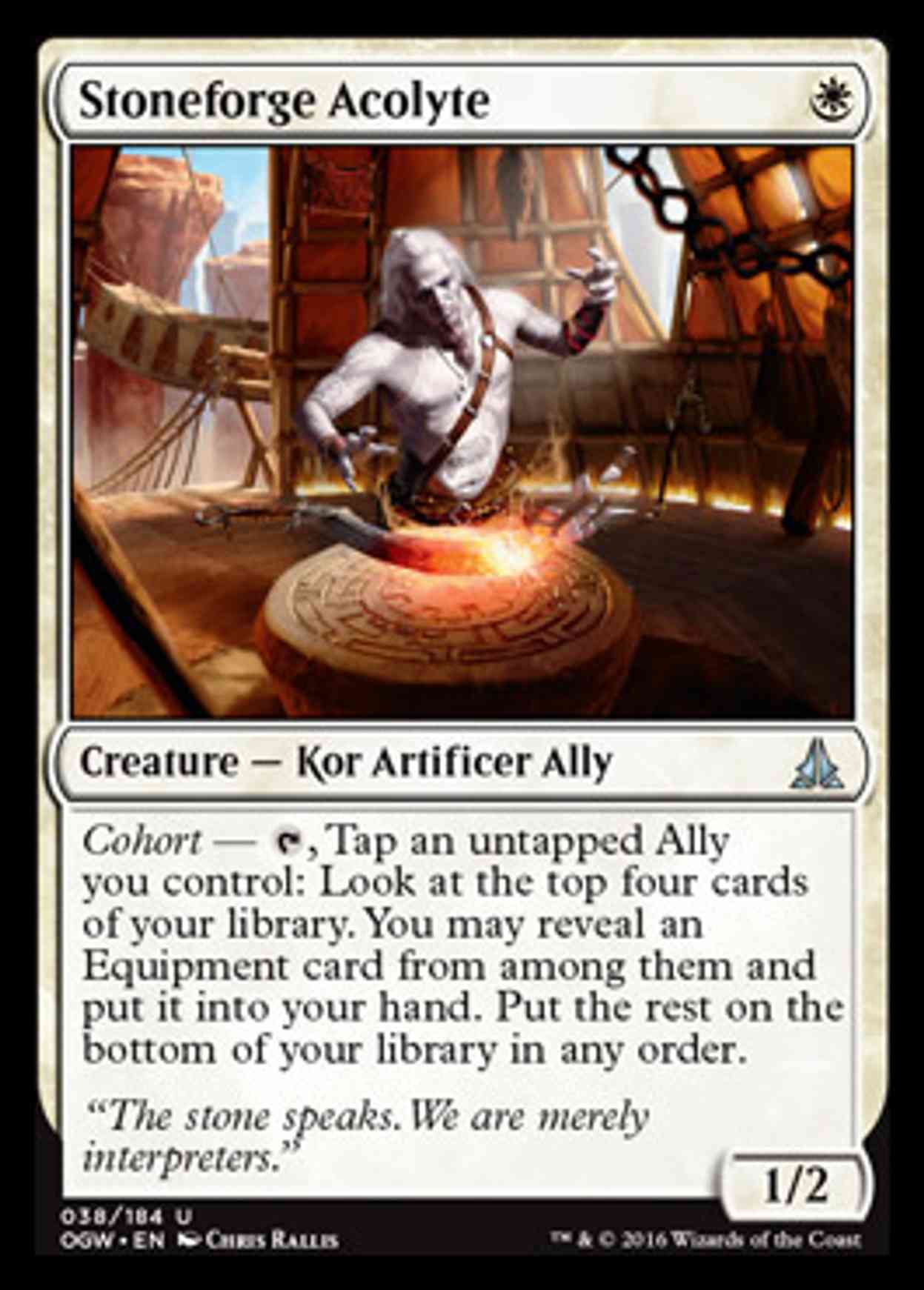 Stoneforge Acolyte magic card front