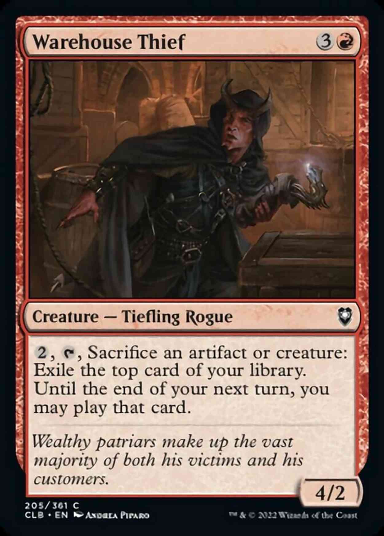 Warehouse Thief magic card front