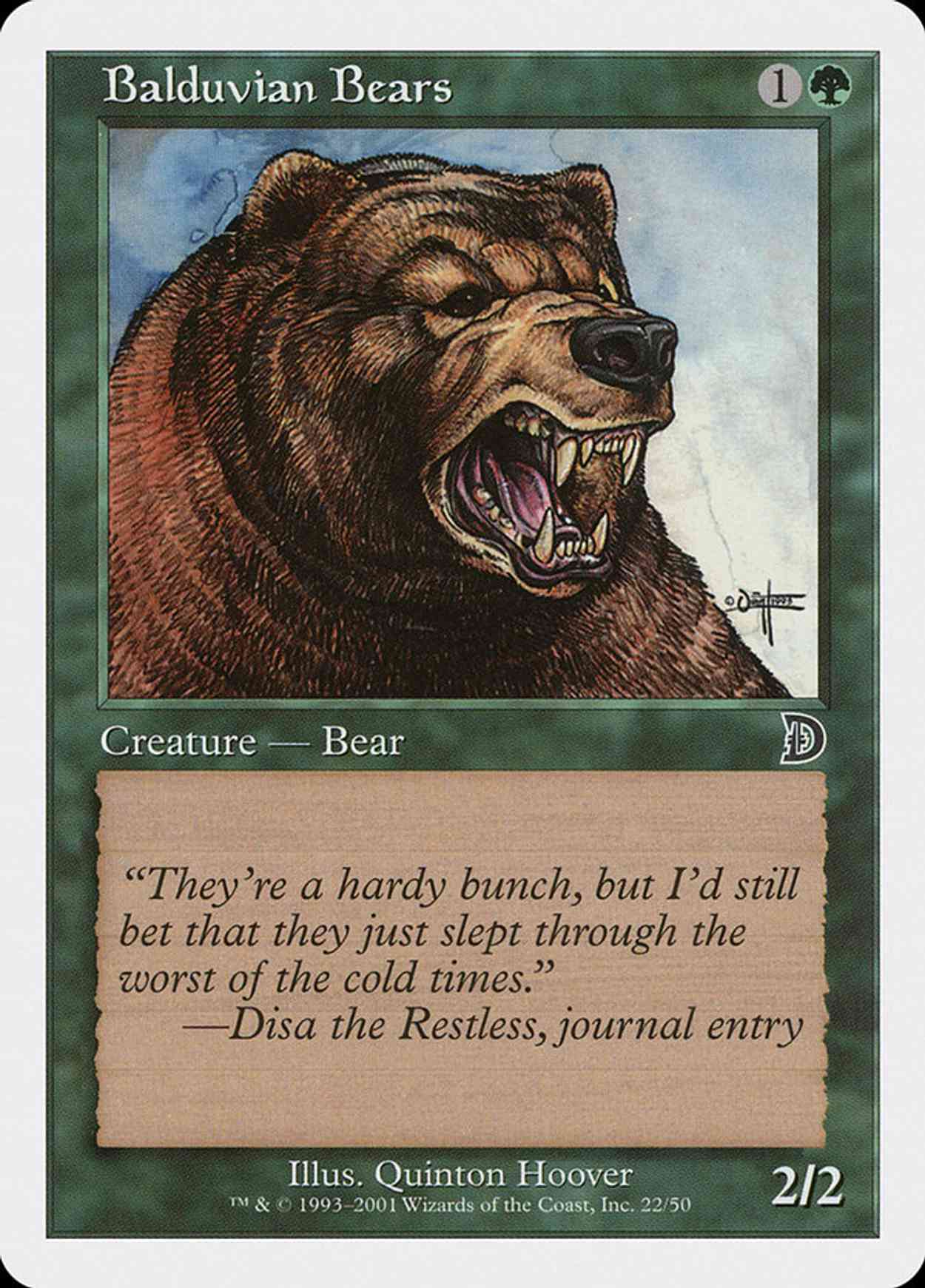 Balduvian Bears magic card front