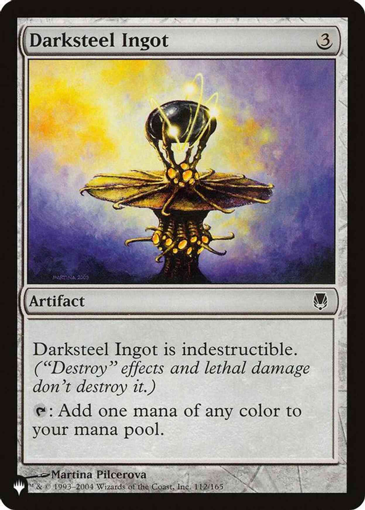 Darksteel Ingot magic card front