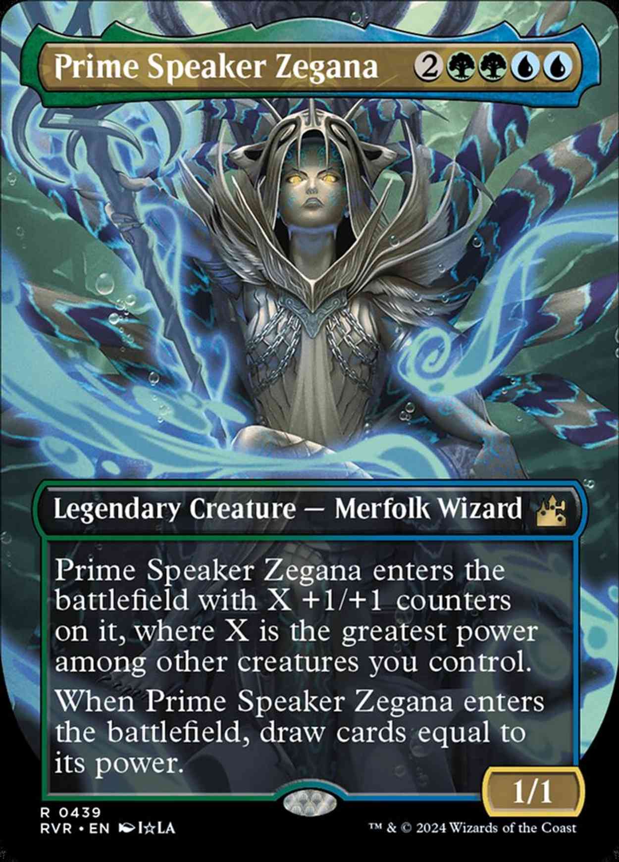 Prime Speaker Zegana (Anime Borderless) magic card front