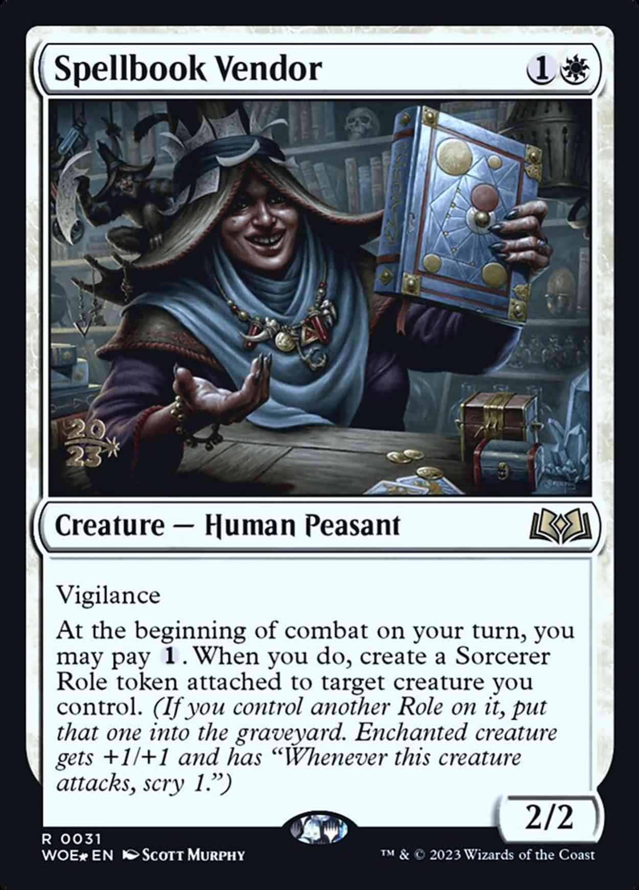 Spellbook Vendor magic card front