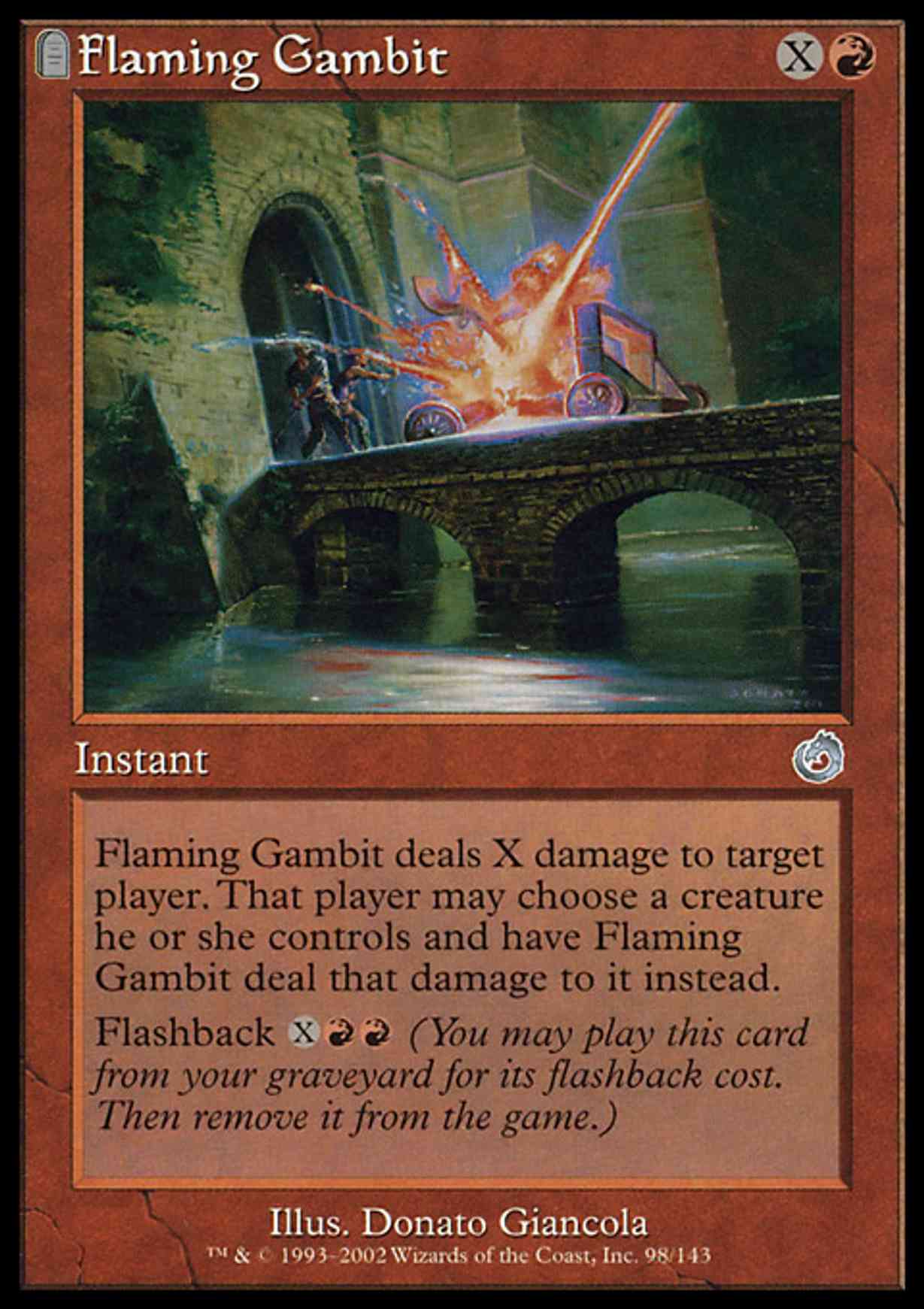 Flaming Gambit magic card front