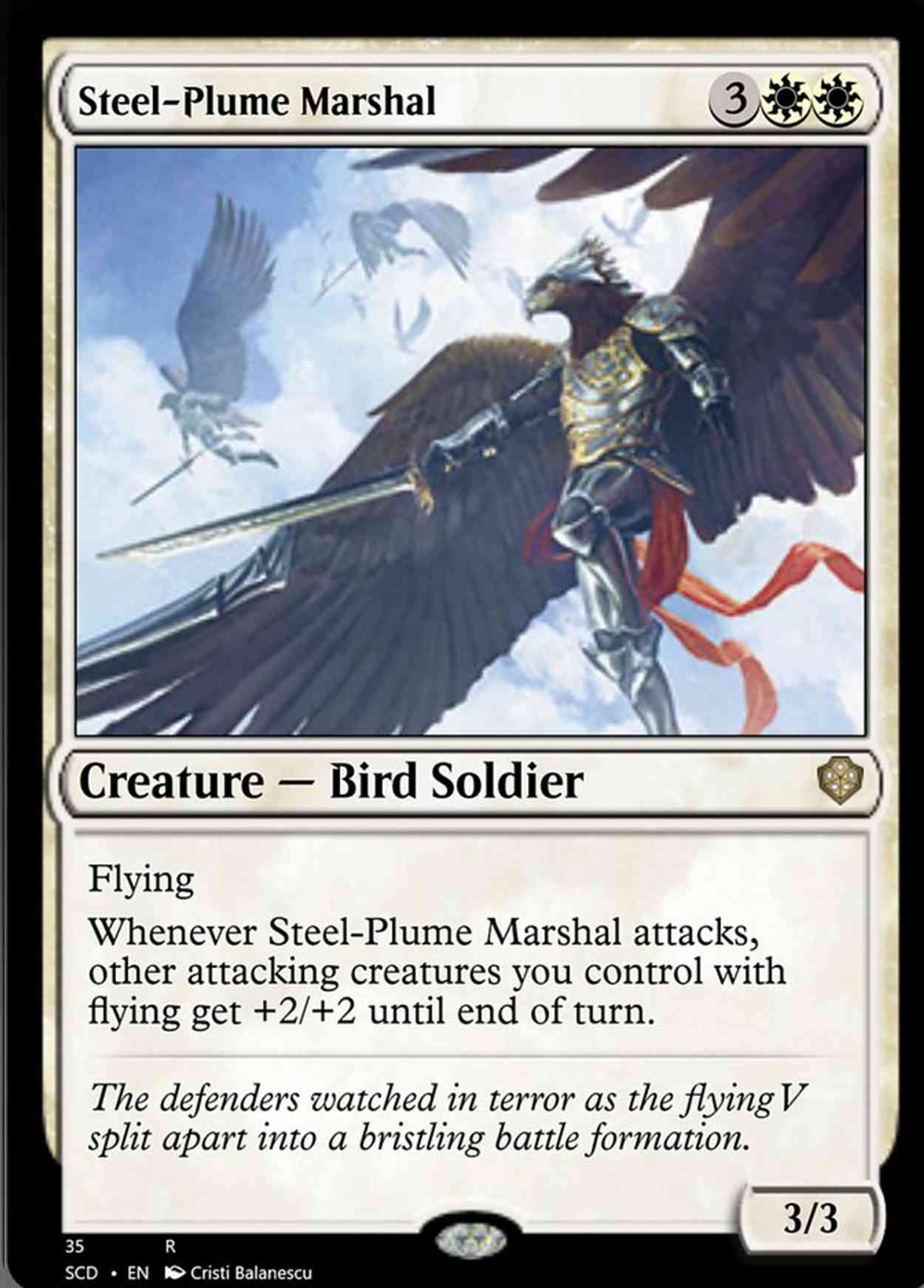 Steel-Plume Marshal magic card front
