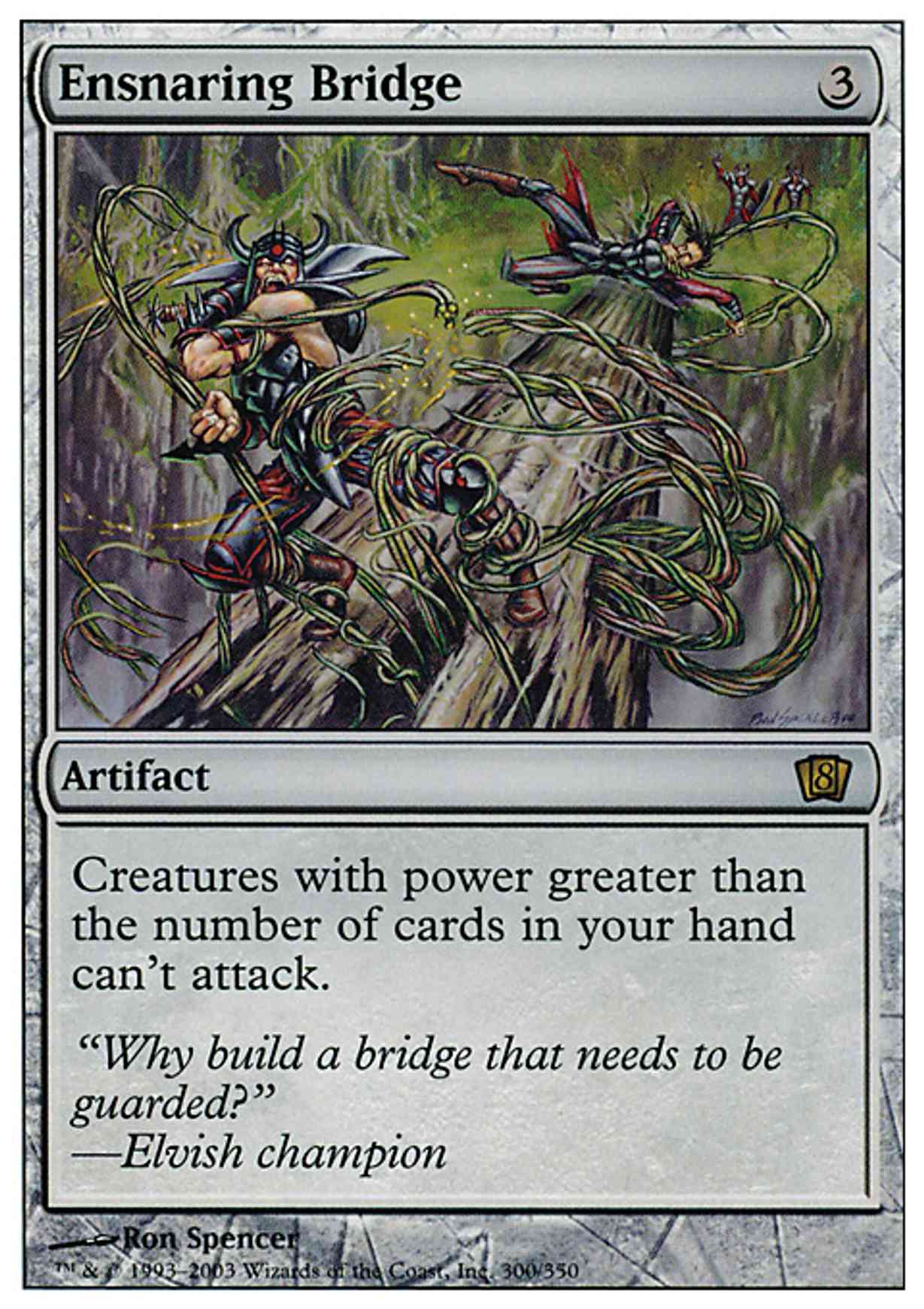 Ensnaring Bridge magic card front