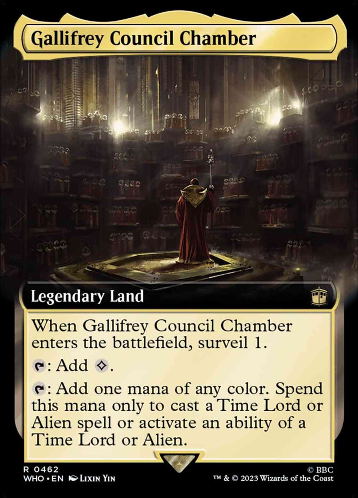 Gallifrey Council Chamber (Extended Art) magic card front