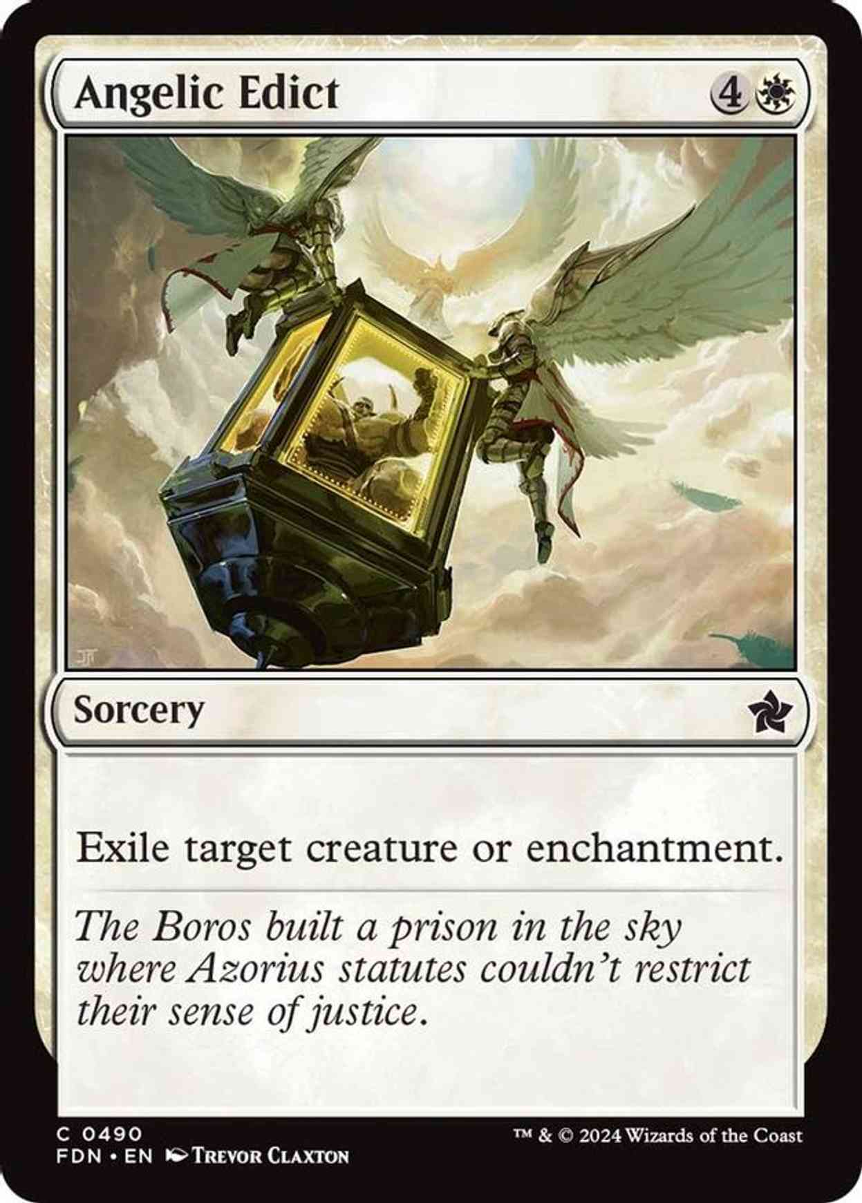 Angelic Edict magic card front