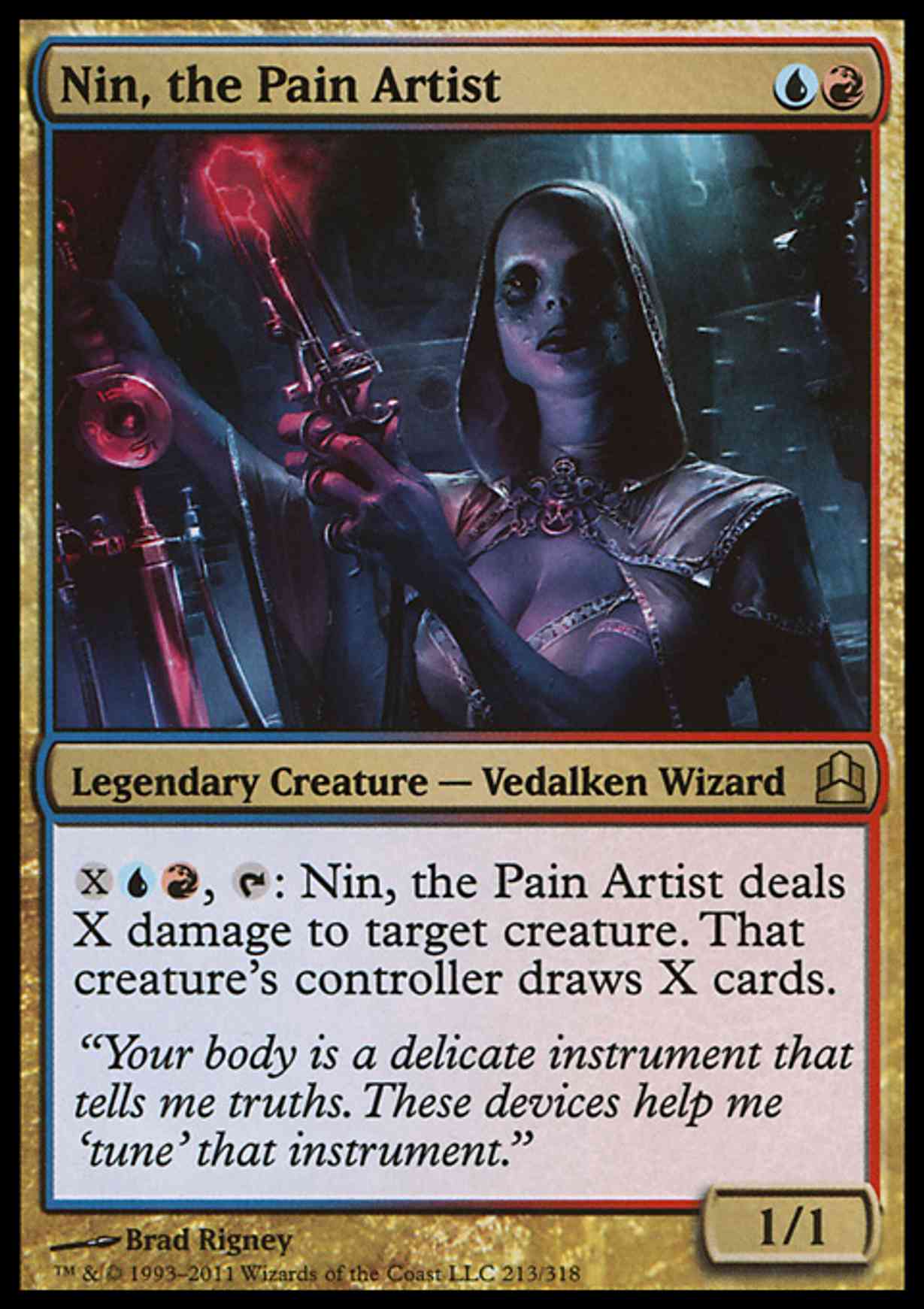 Nin, the Pain Artist magic card front