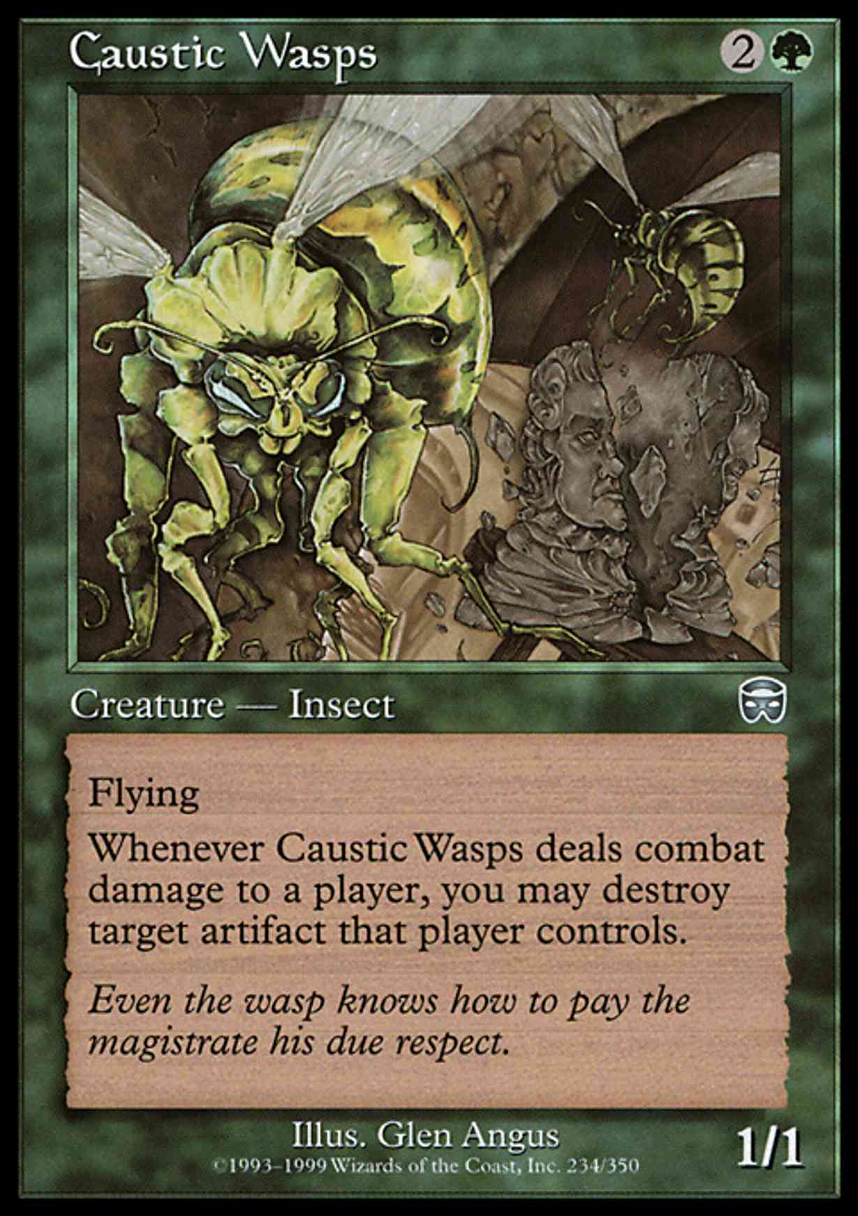 Caustic Wasps magic card front