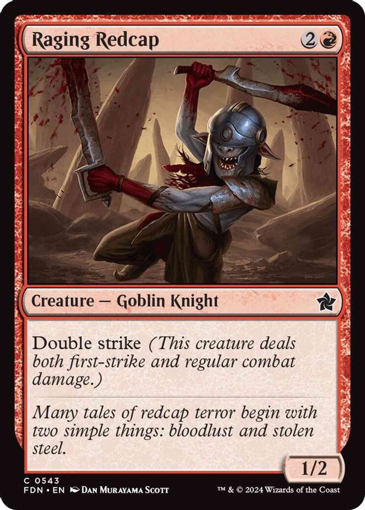 Raging Redcap magic card front