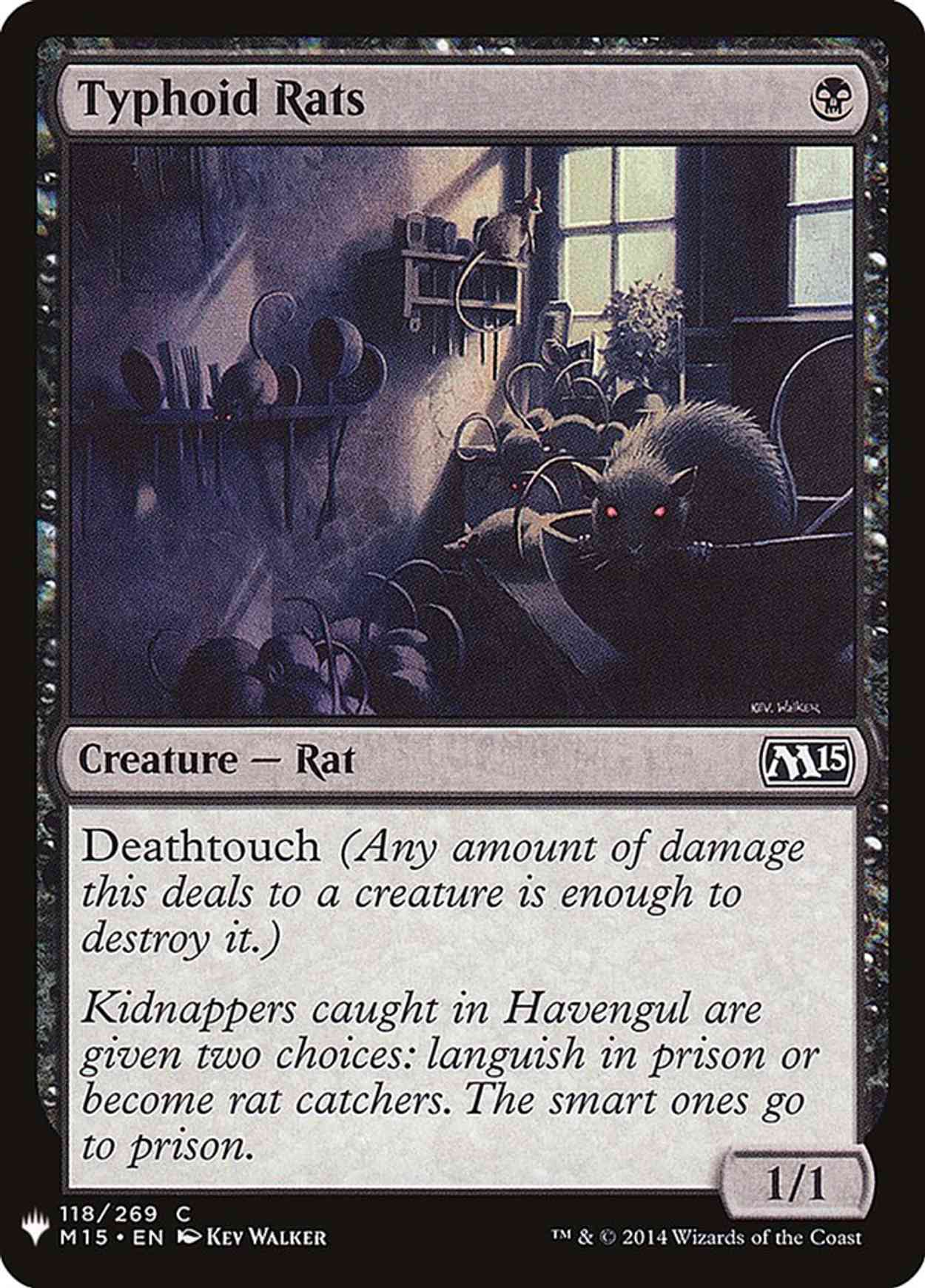 Typhoid Rats magic card front