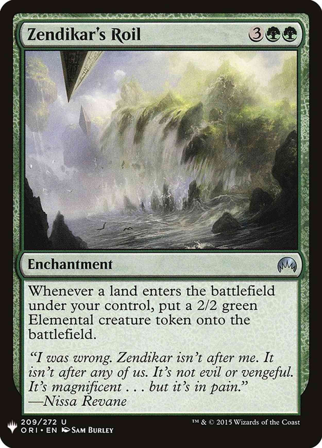 Zendikar's Roil magic card front
