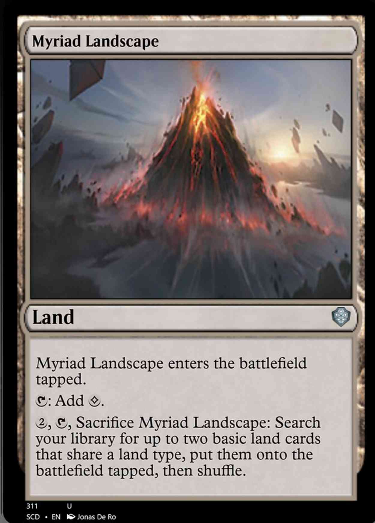 Myriad Landscape magic card front