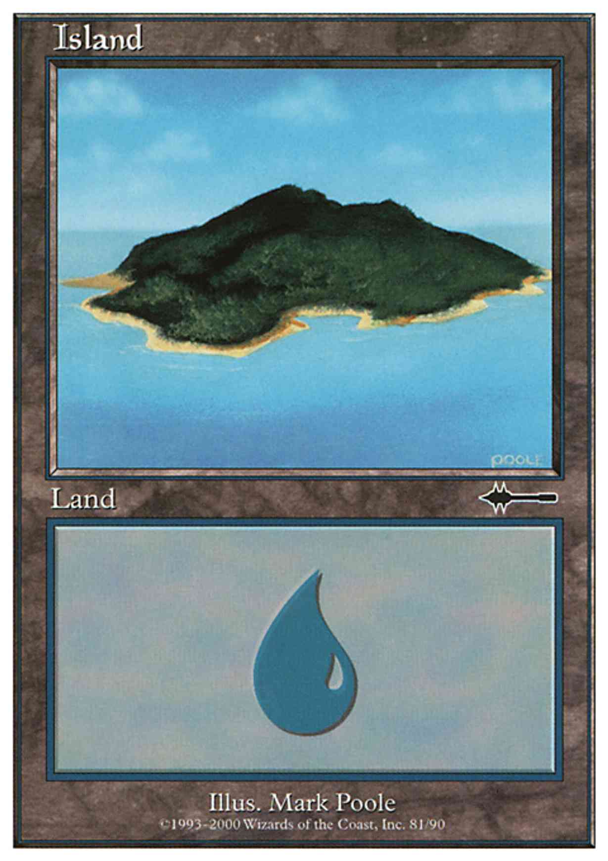 Island (81) magic card front