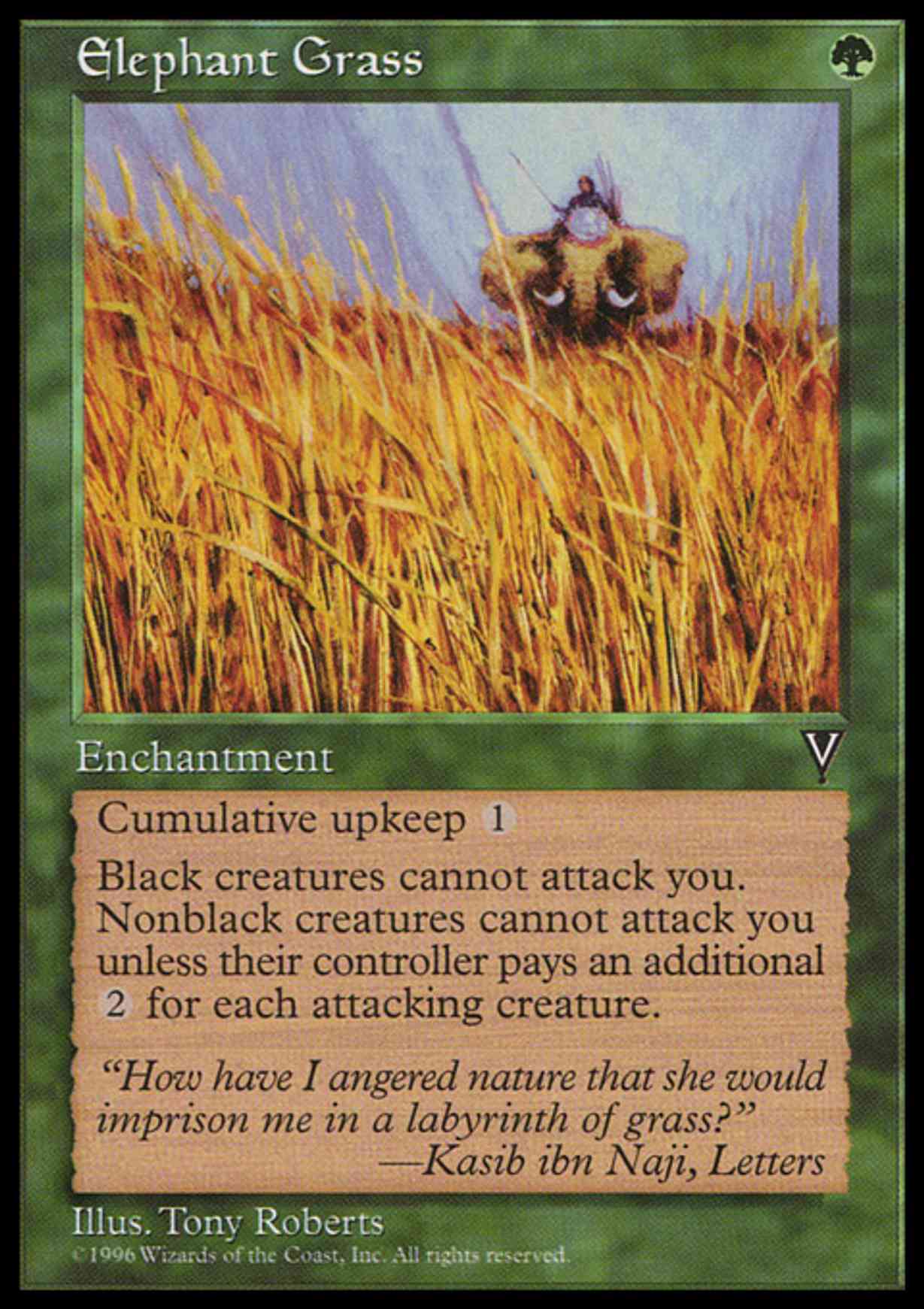 Elephant Grass magic card front