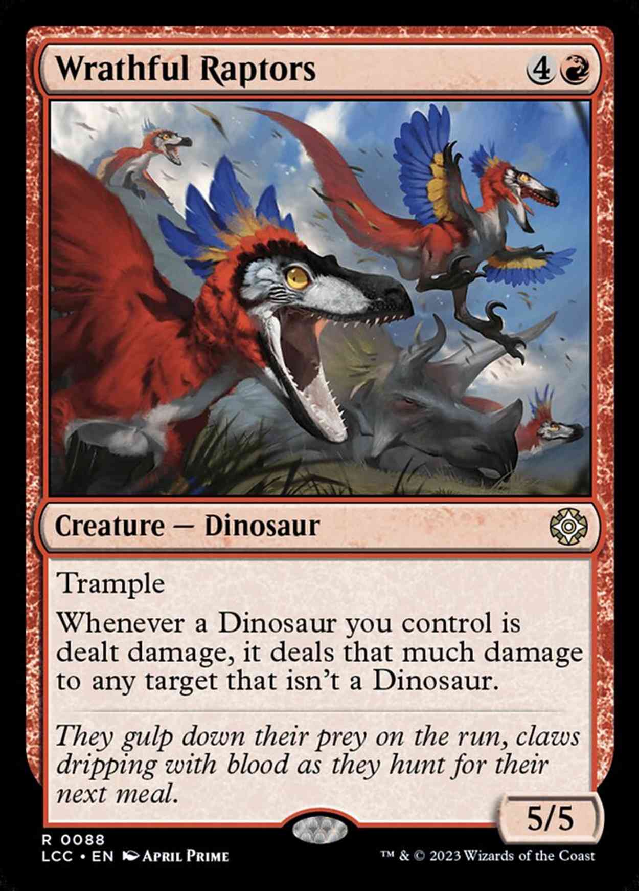 Wrathful Raptors magic card front