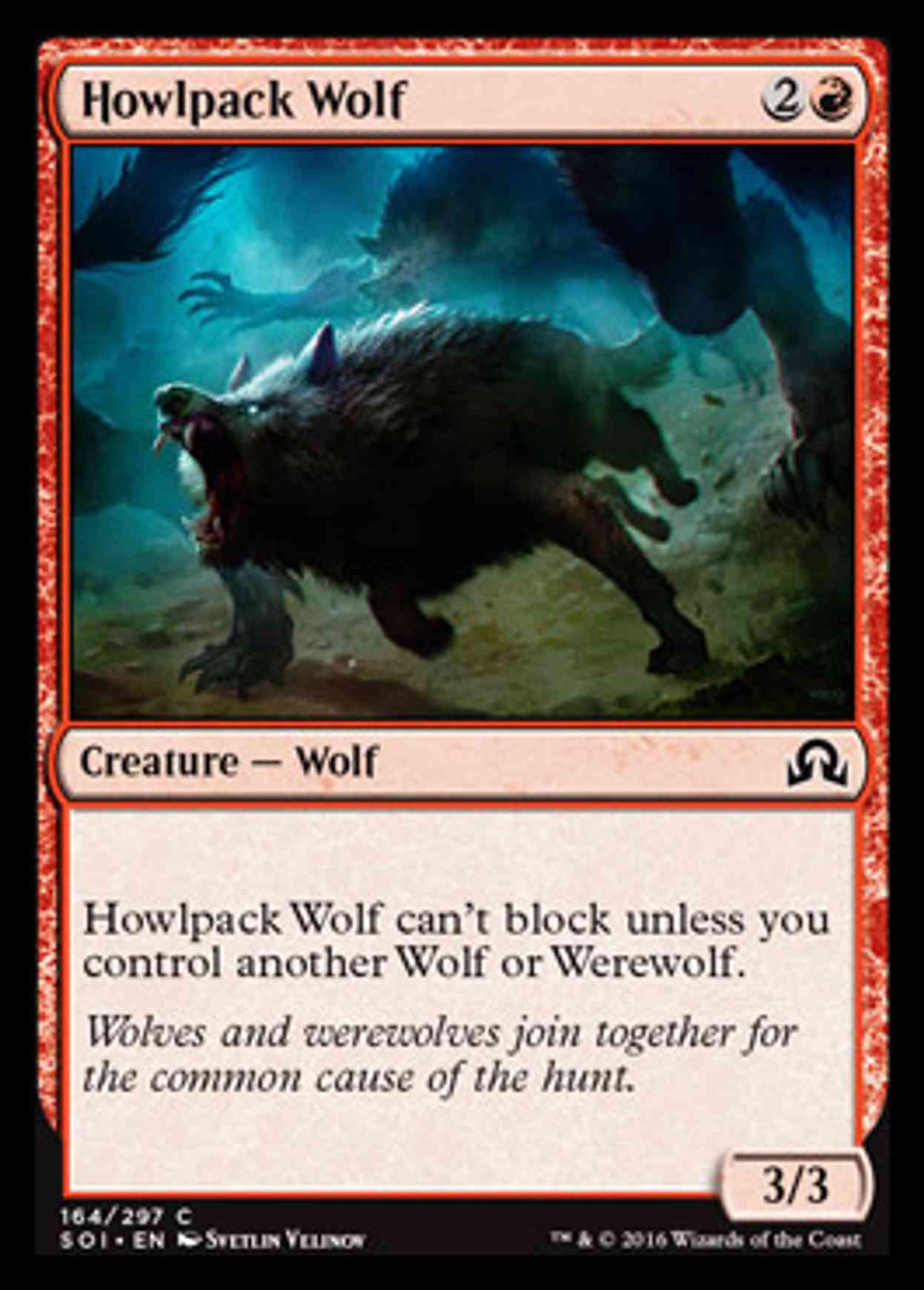 Howlpack Wolf magic card front