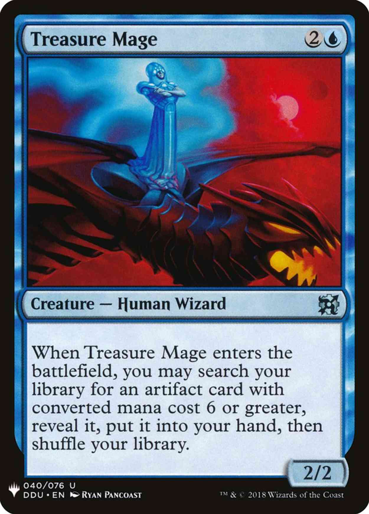 Treasure Mage magic card front