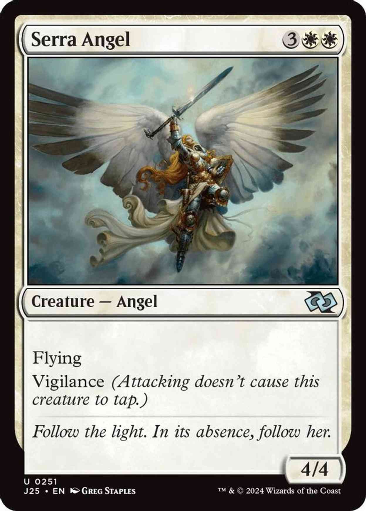 Serra Angel magic card front