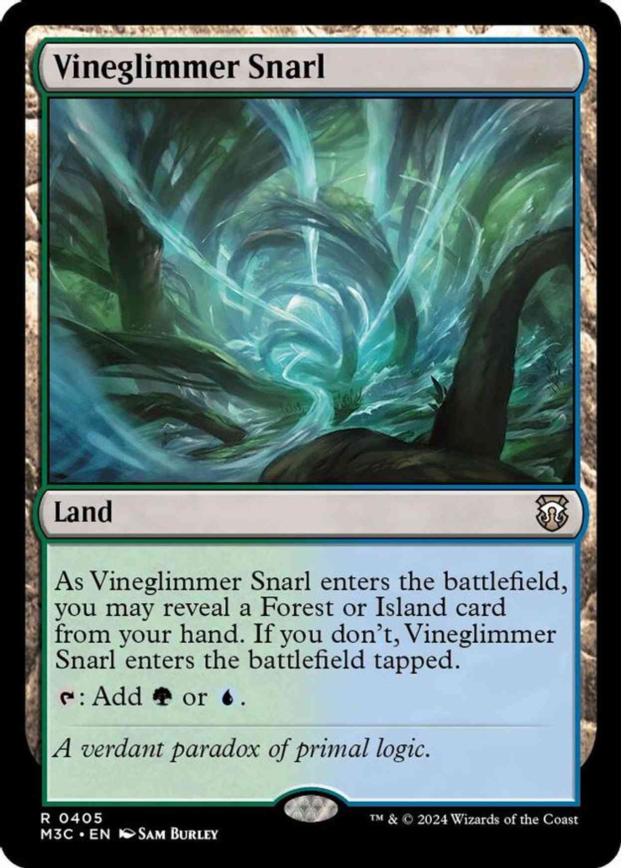 Vineglimmer Snarl (Ripple Foil) magic card front