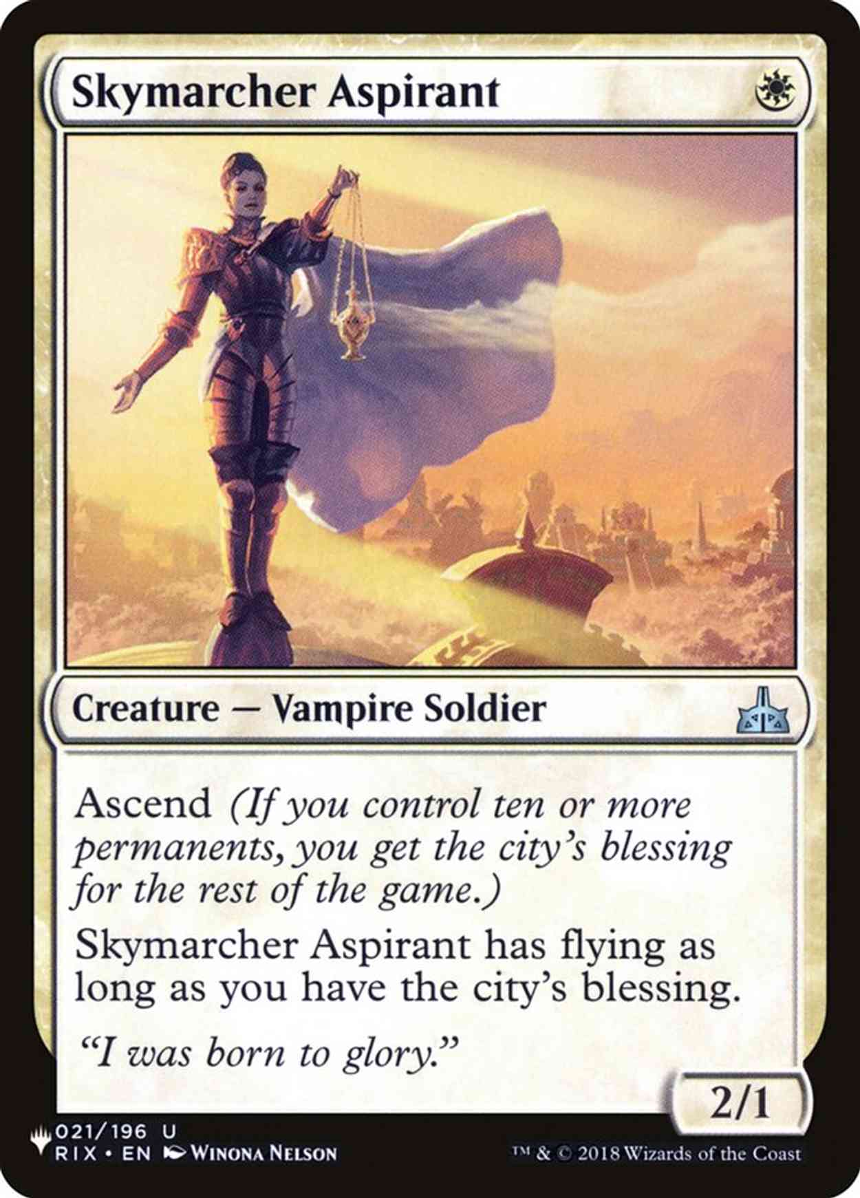 Skymarcher Aspirant magic card front