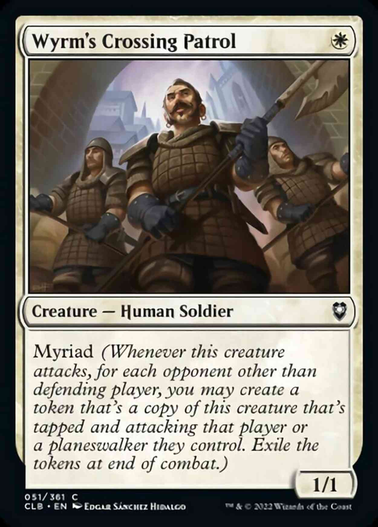 Wyrm's Crossing Patrol magic card front