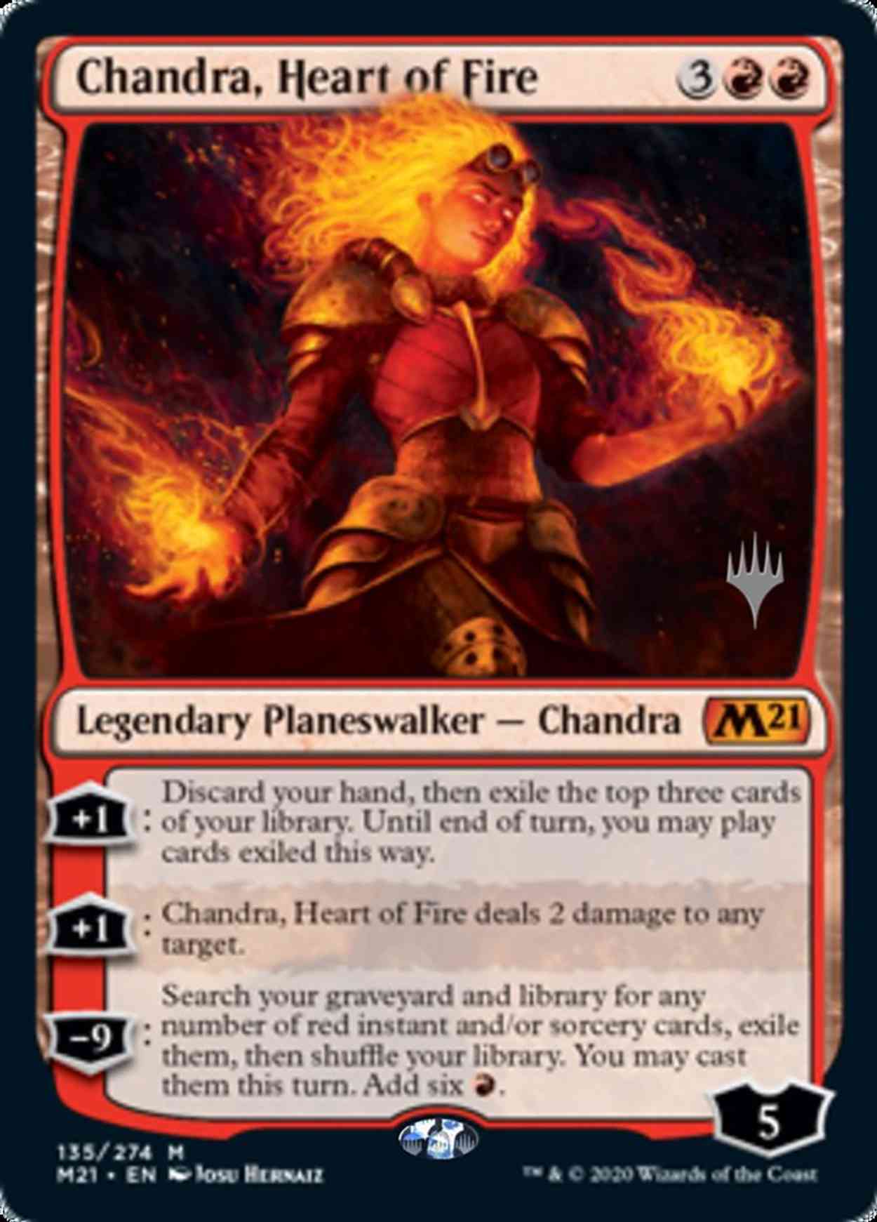 Chandra, Heart of Fire magic card front