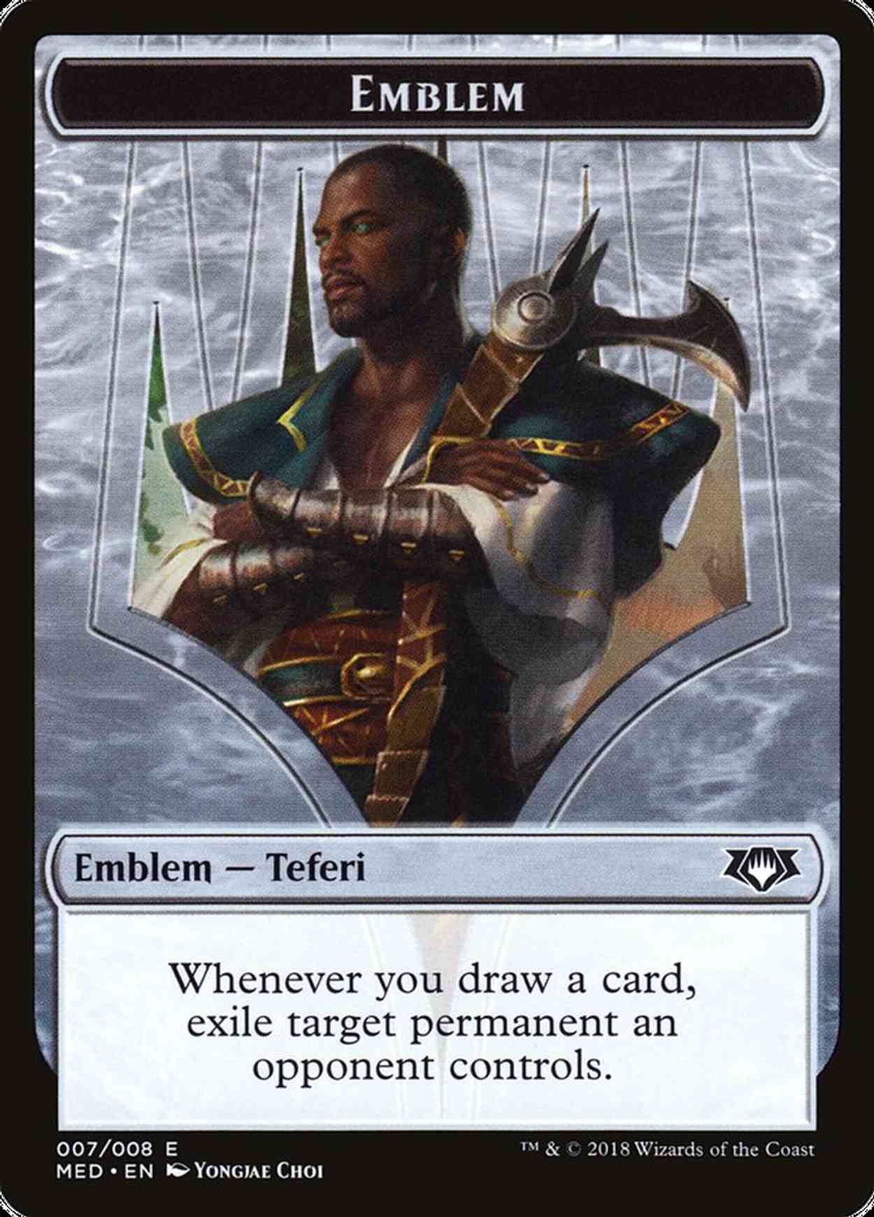 Emblem - Teferi, Hero of Dominaria magic card front