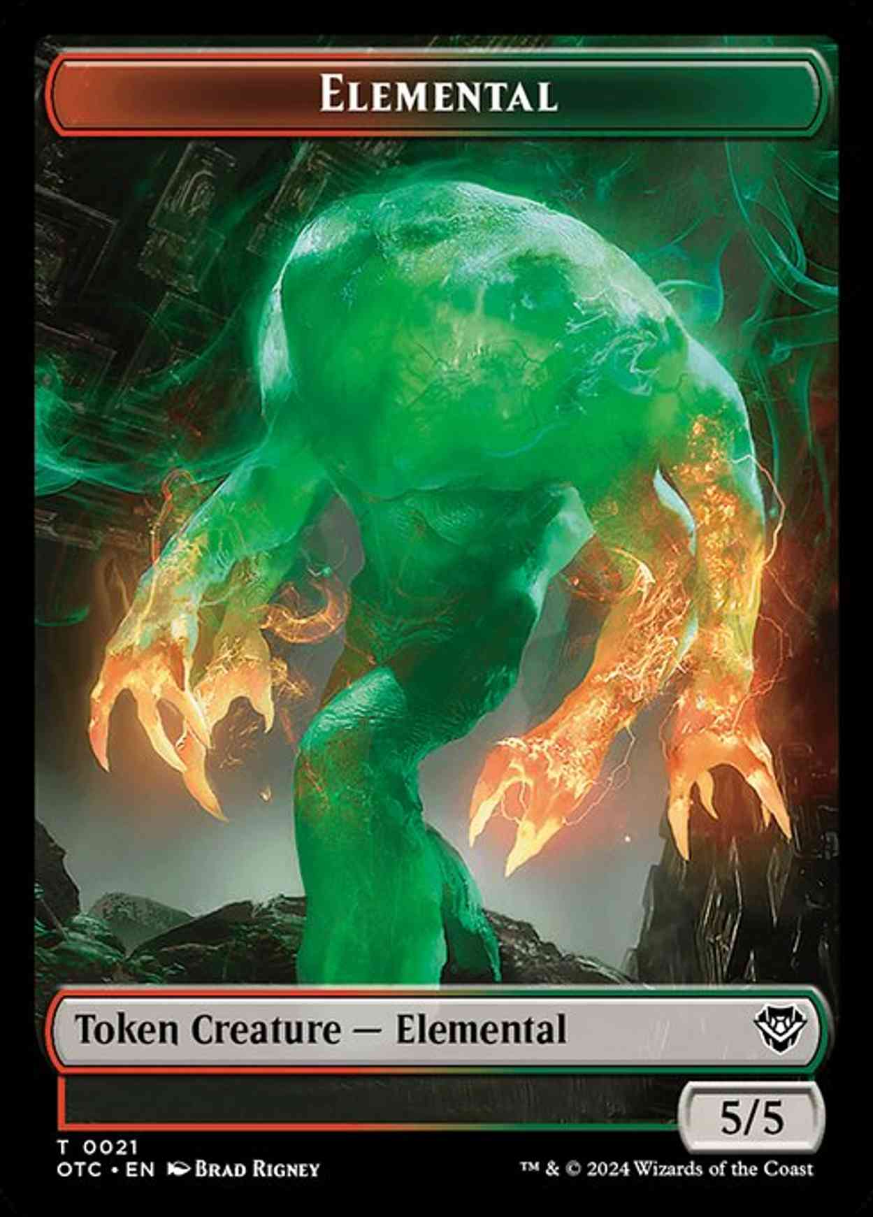 Elemental (0021) // Angel Double-Sided Token magic card front