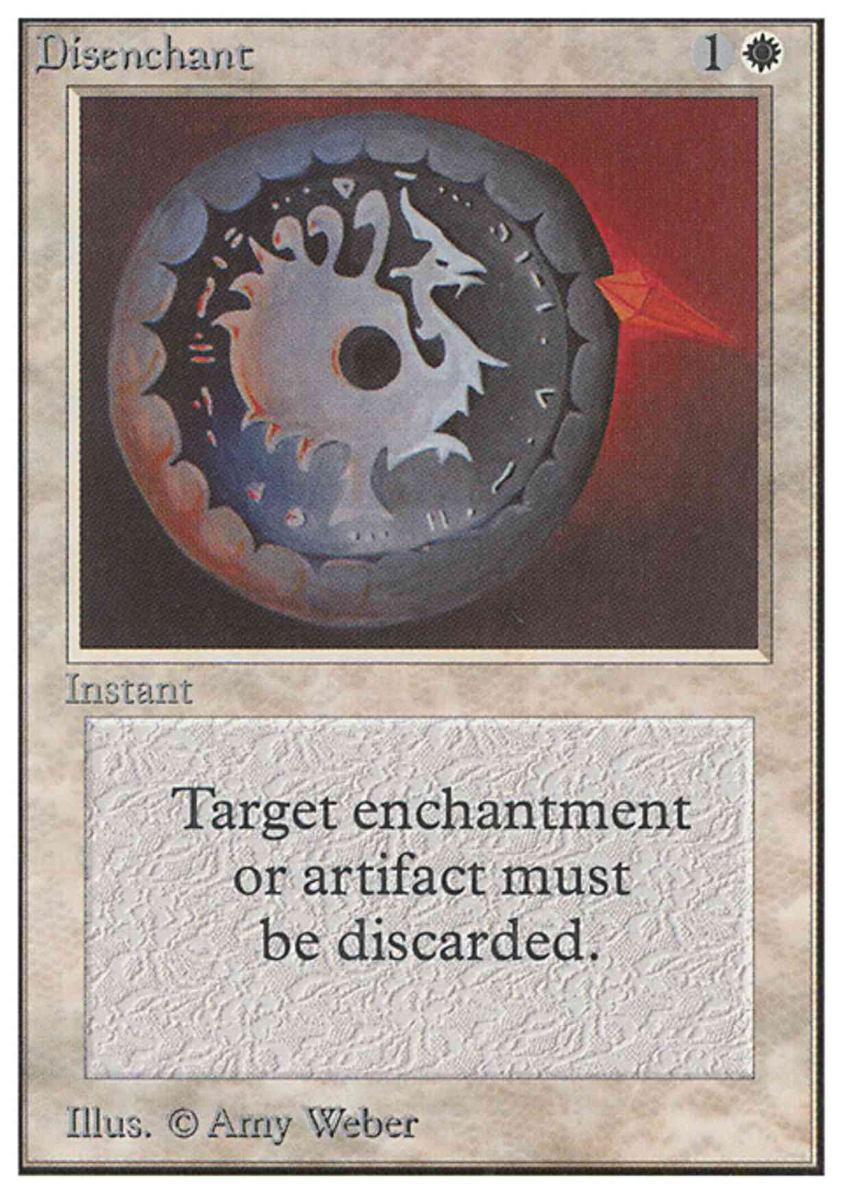 Disenchant magic card front