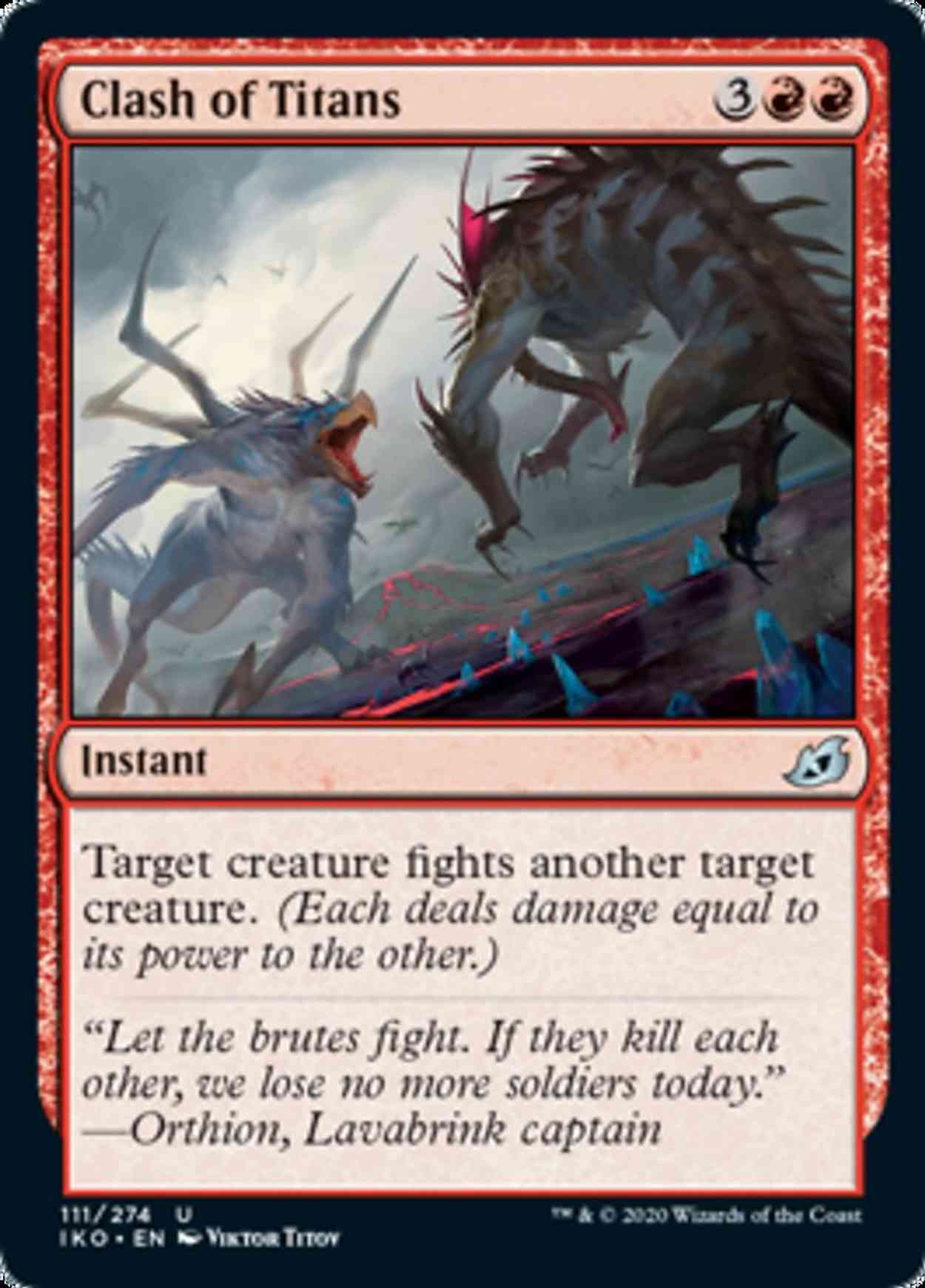 Clash of Titans magic card front
