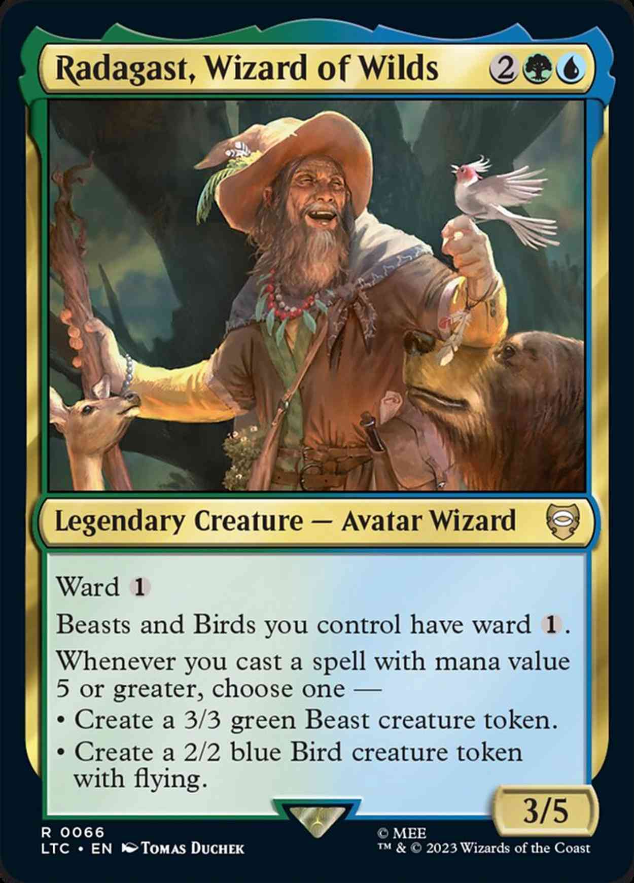 Radagast, Wizard of Wilds magic card front