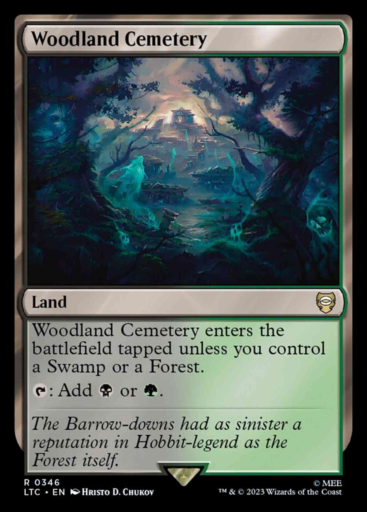 Woodland Cemetery magic card front