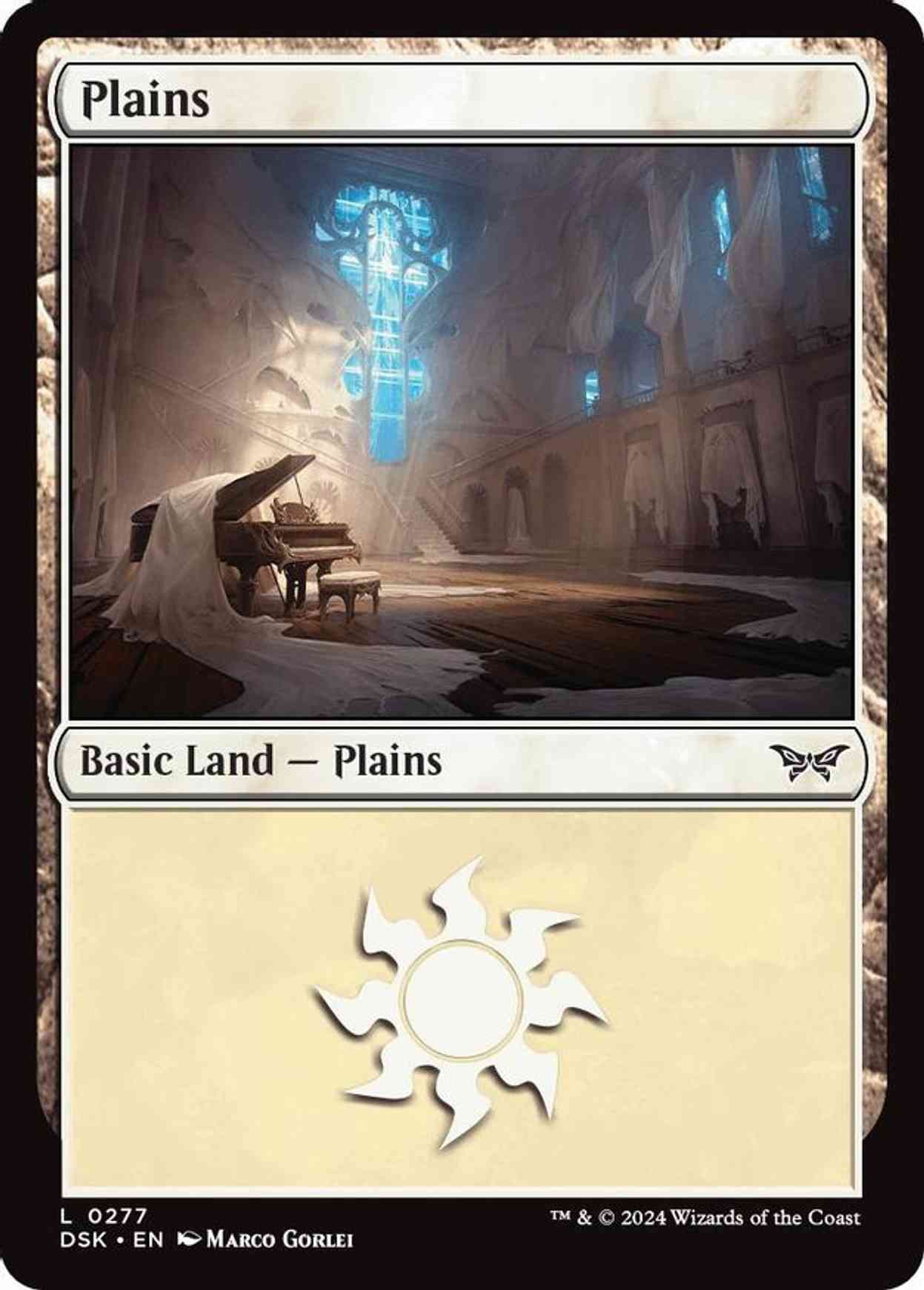 Plains (0277) magic card front