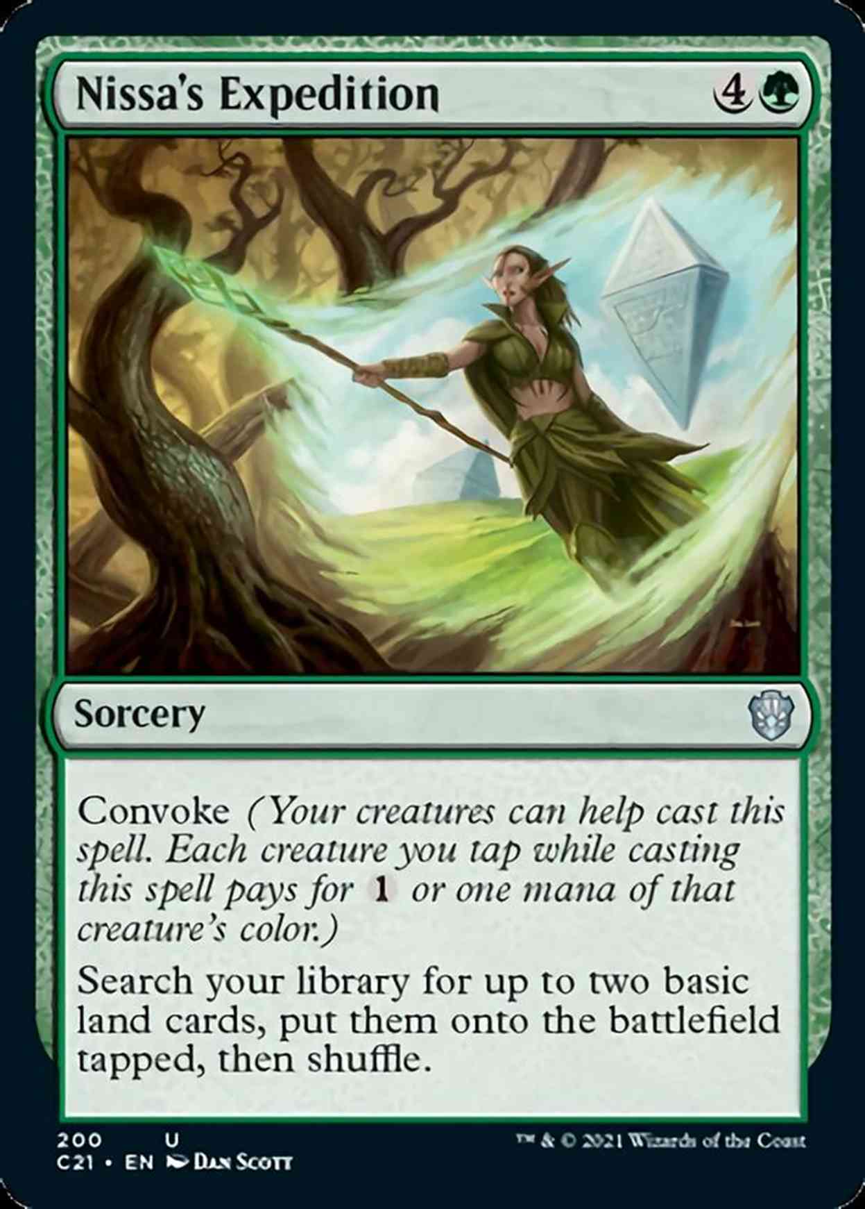 Nissa's Expedition magic card front