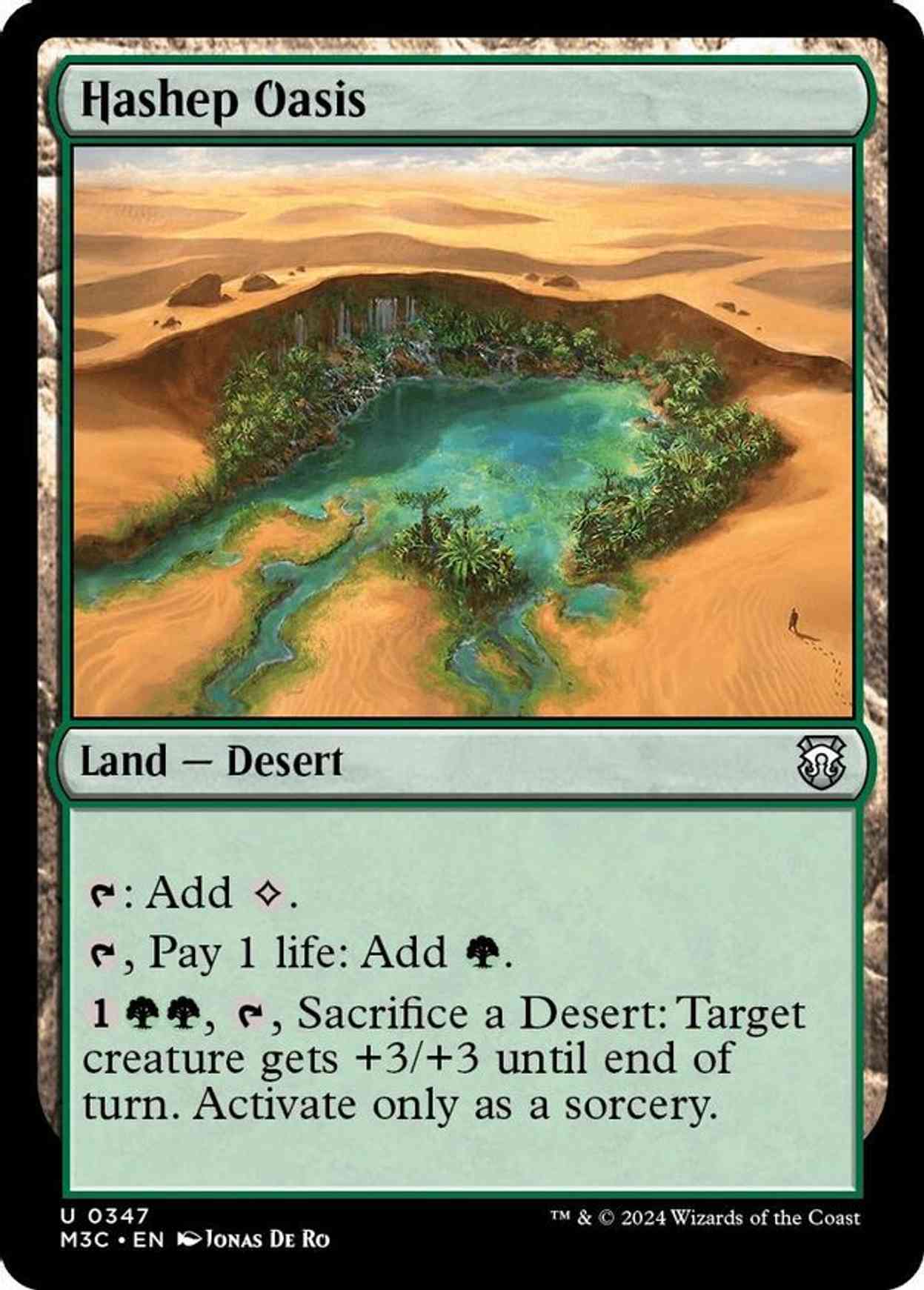 Hashep Oasis (Ripple Foil) magic card front