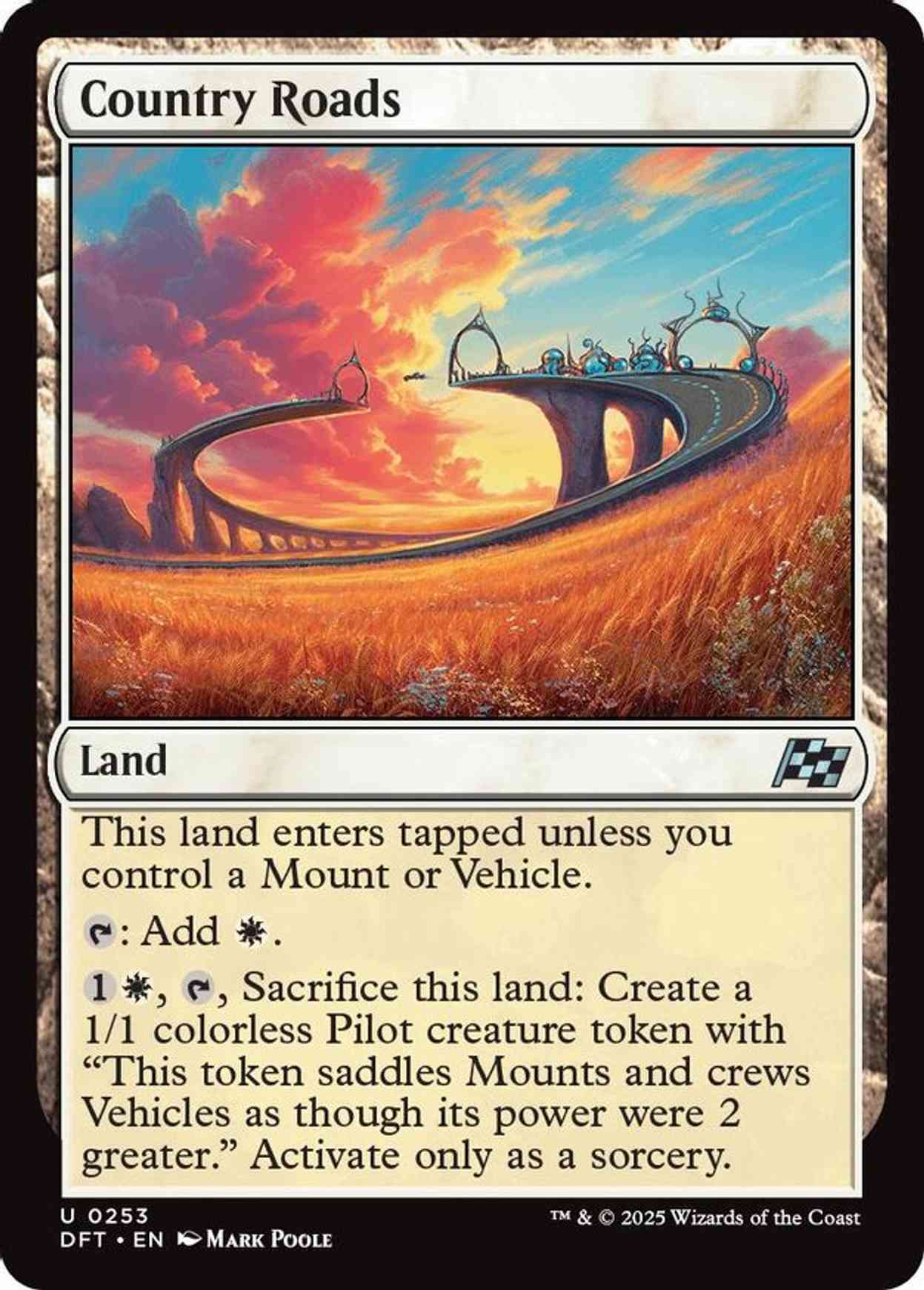 Country Roads magic card front