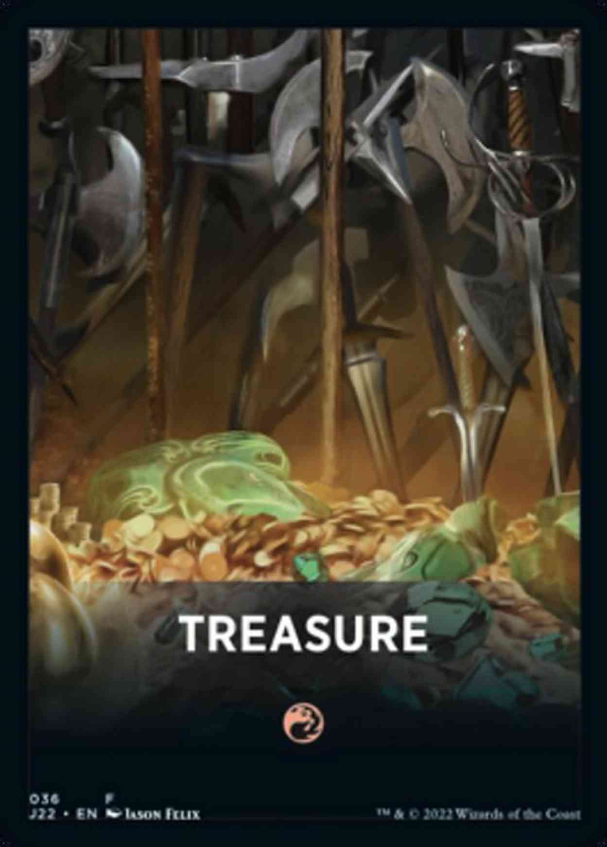 Treasure Theme Card magic card front