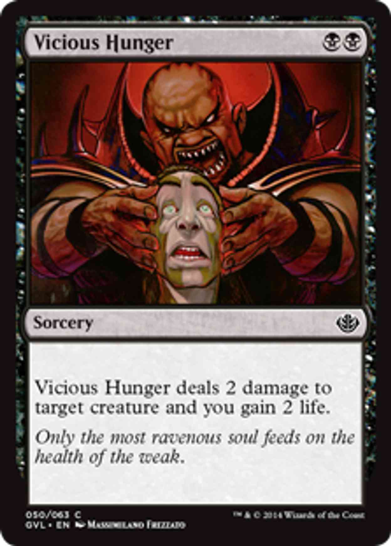 Vicious Hunger magic card front