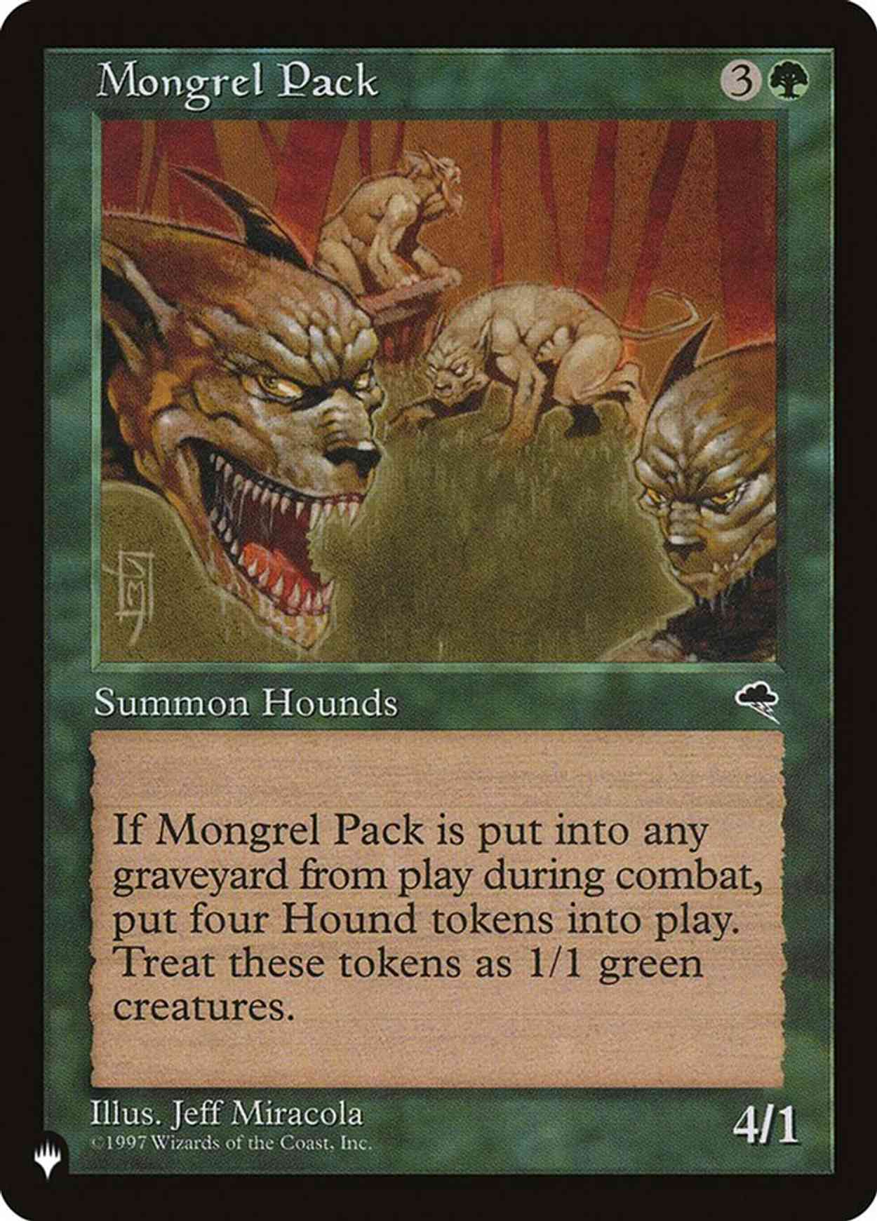 Mongrel Pack magic card front