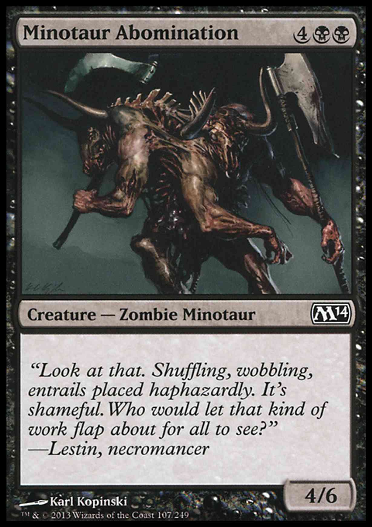 Minotaur Abomination magic card front