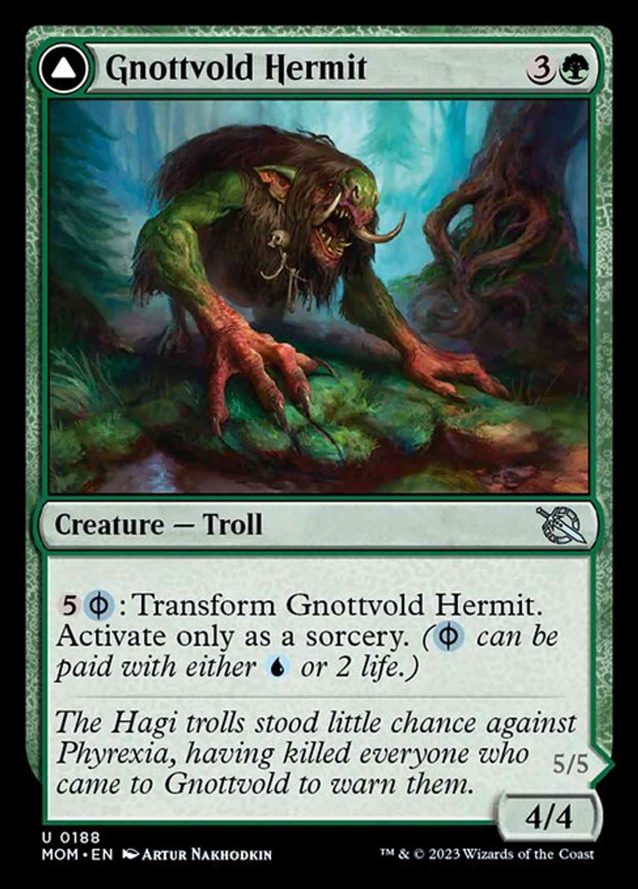 Gnottvold Hermit magic card front