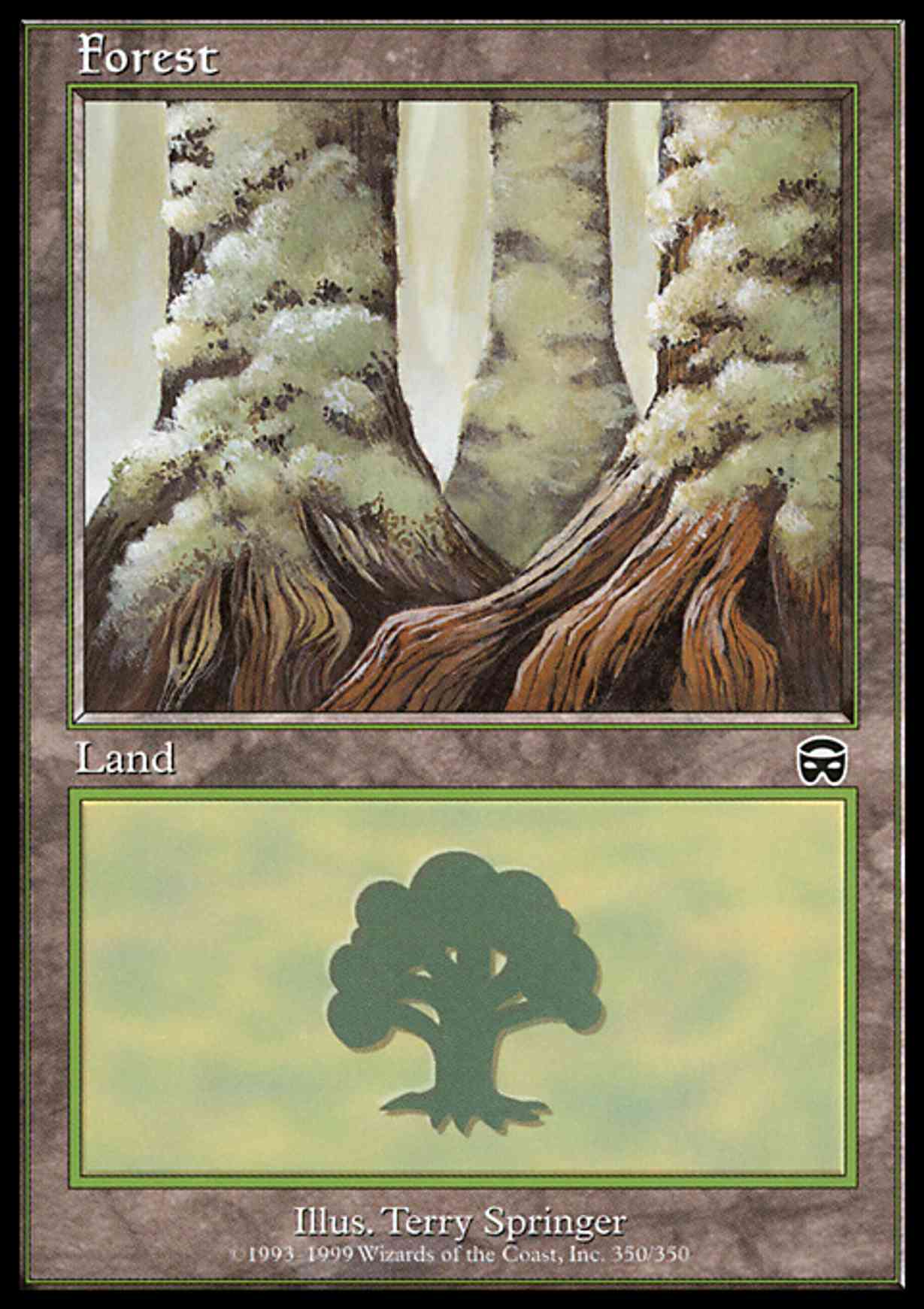 Forest (350) magic card front
