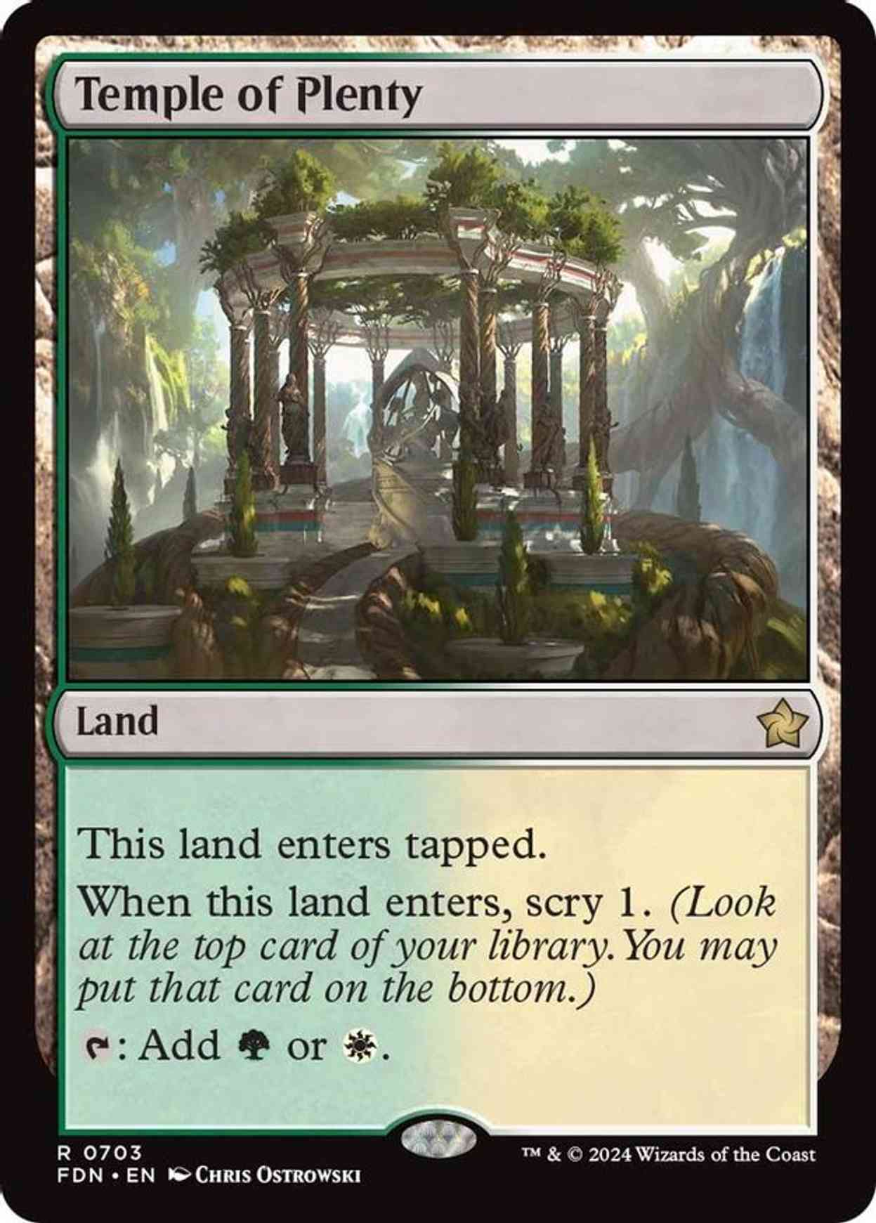 Temple of Plenty magic card front