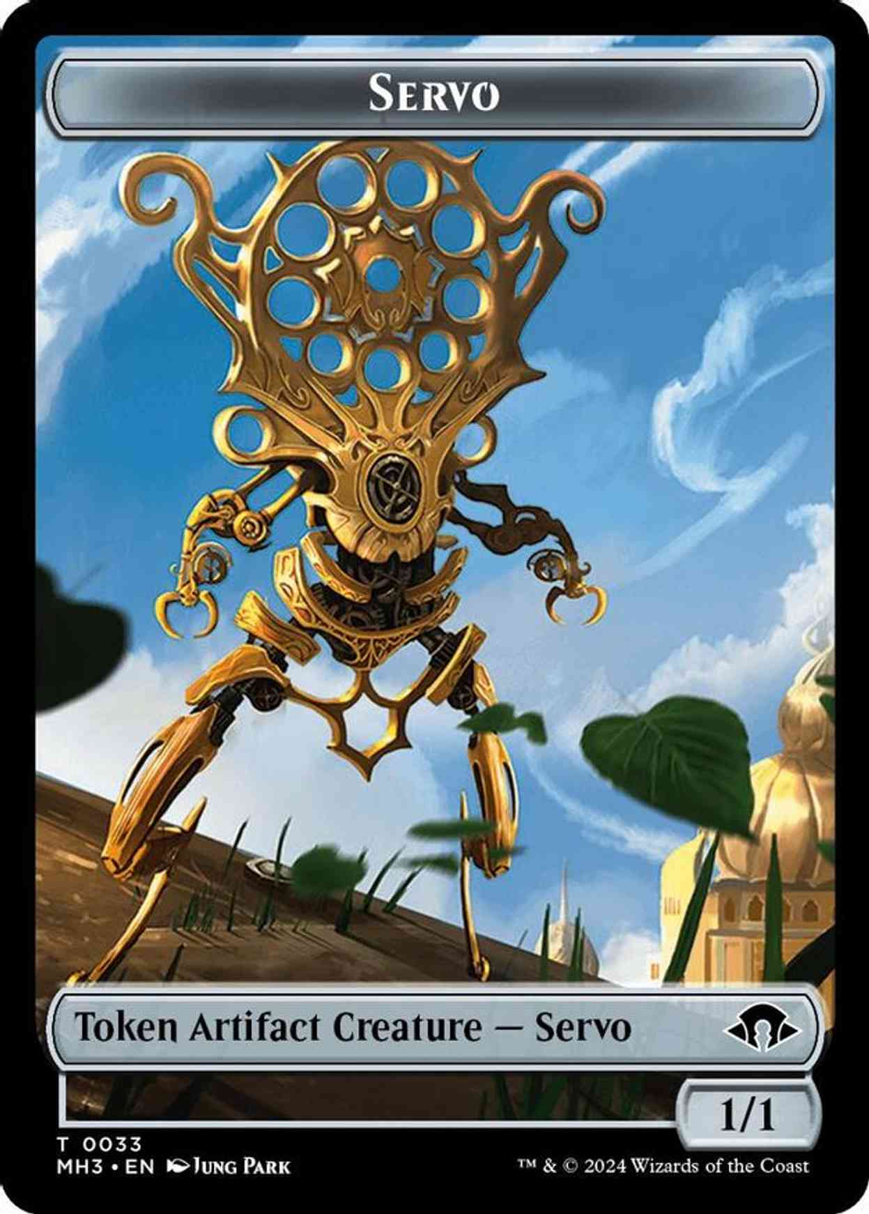 Servo // Energy Reserve Double-Sided Token magic card front