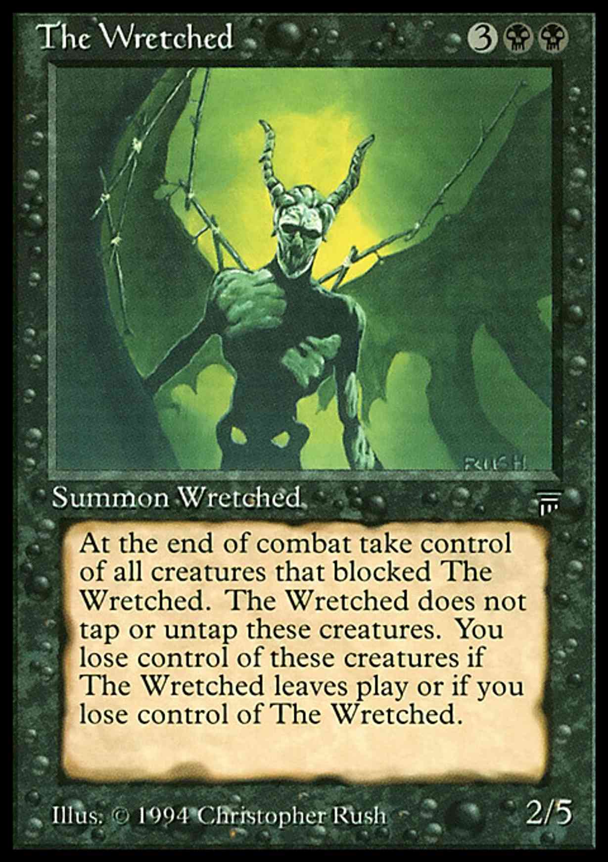 The Wretched magic card front