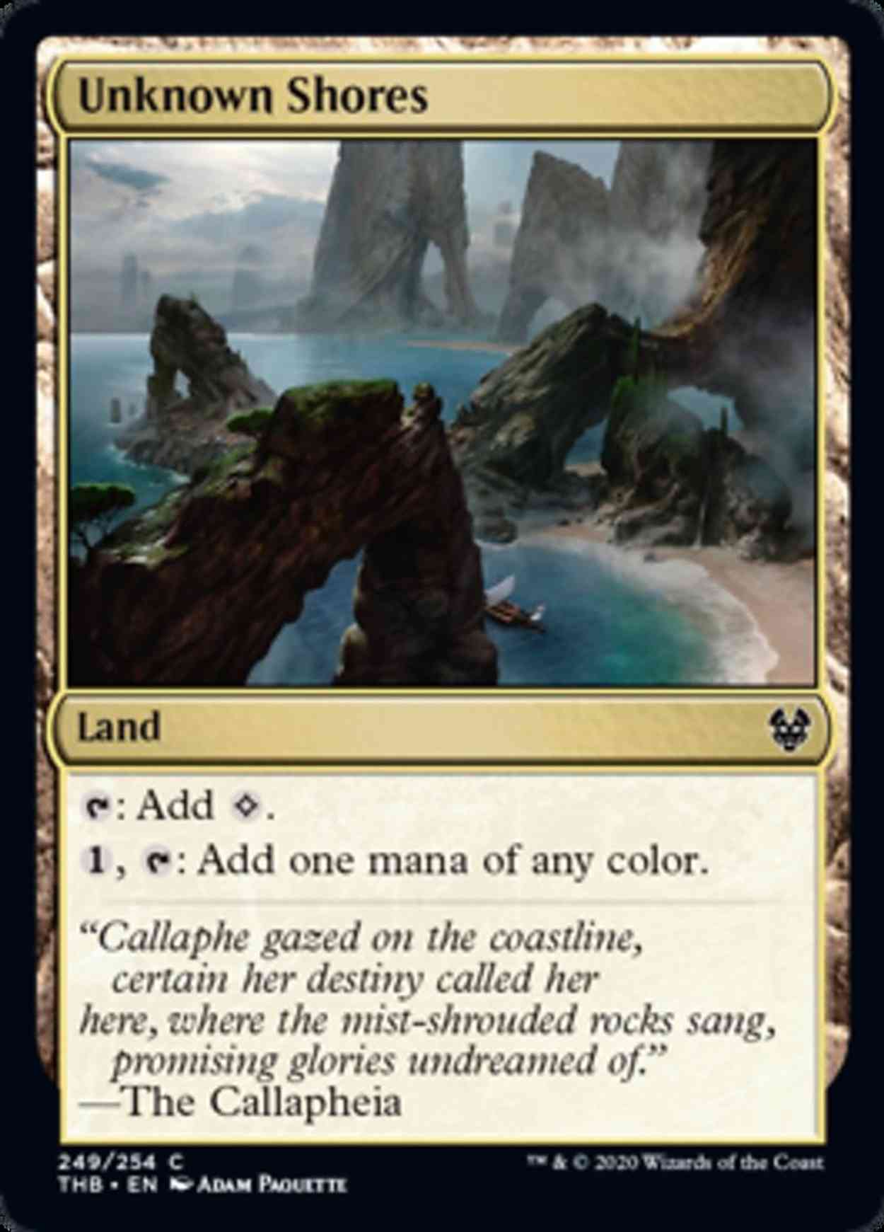 Unknown Shores magic card front