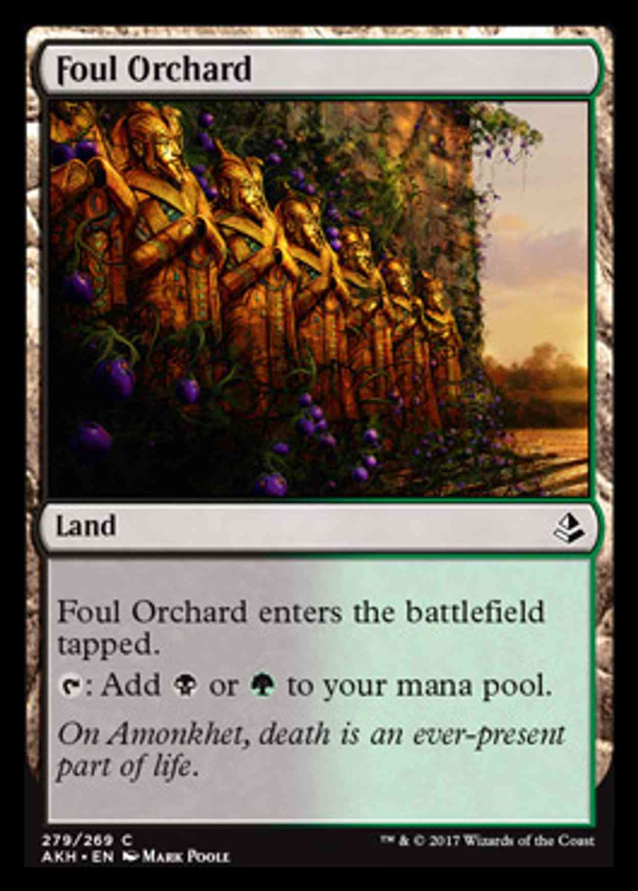 Foul Orchard magic card front