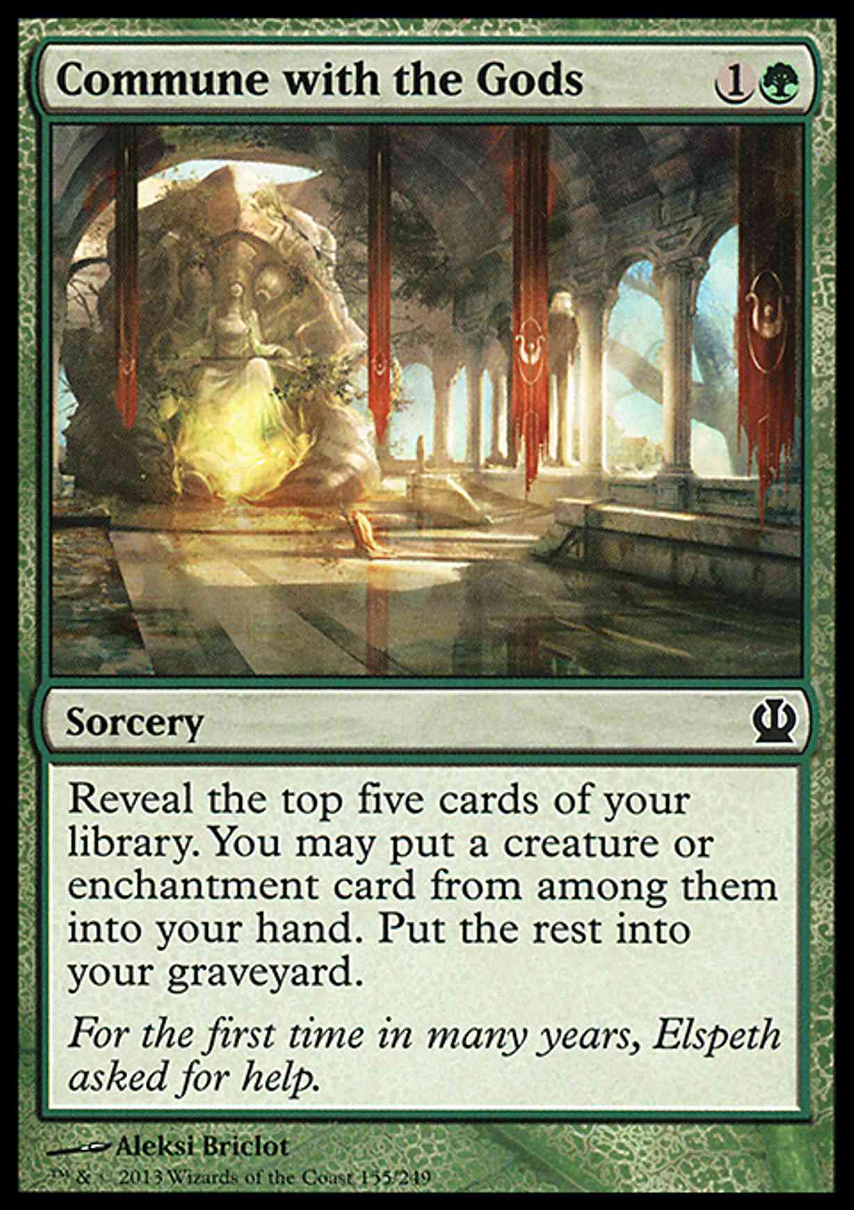 Commune with the Gods magic card front