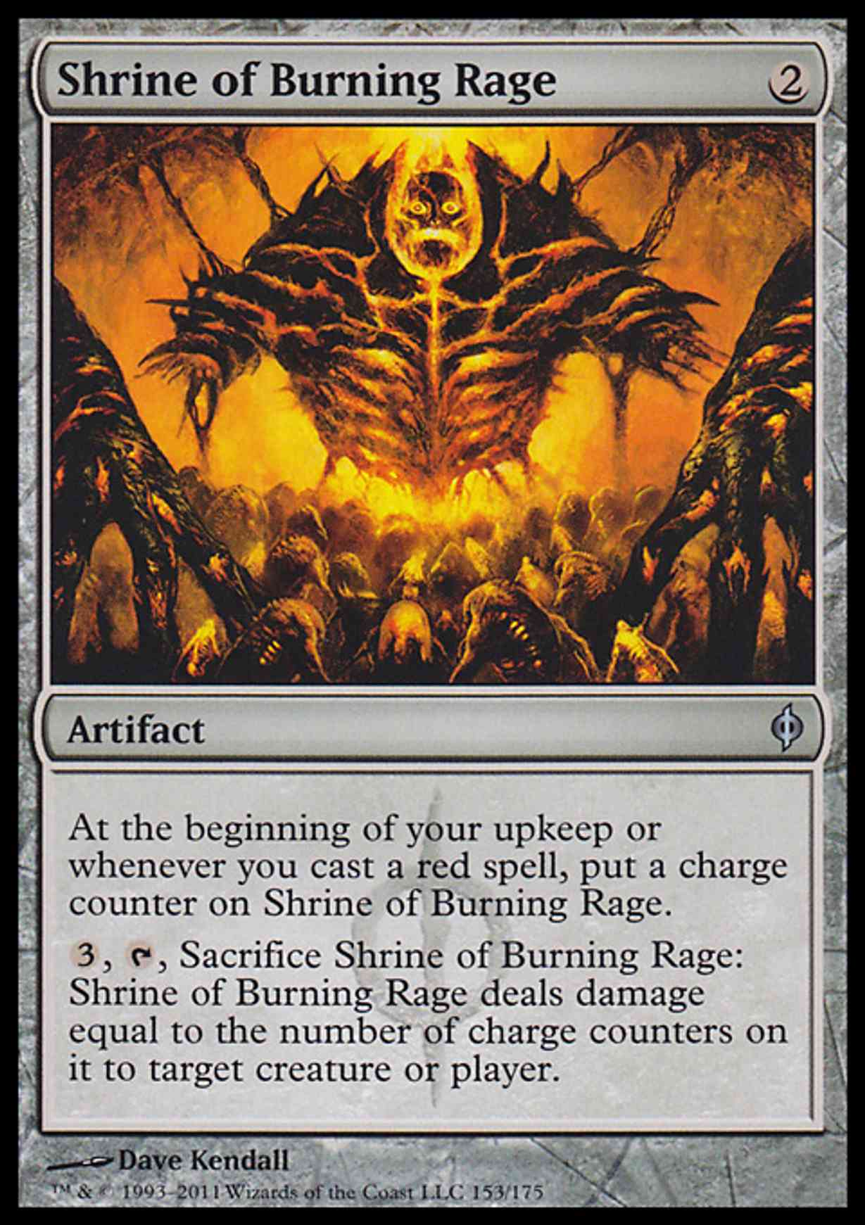 Shrine of Burning Rage magic card front